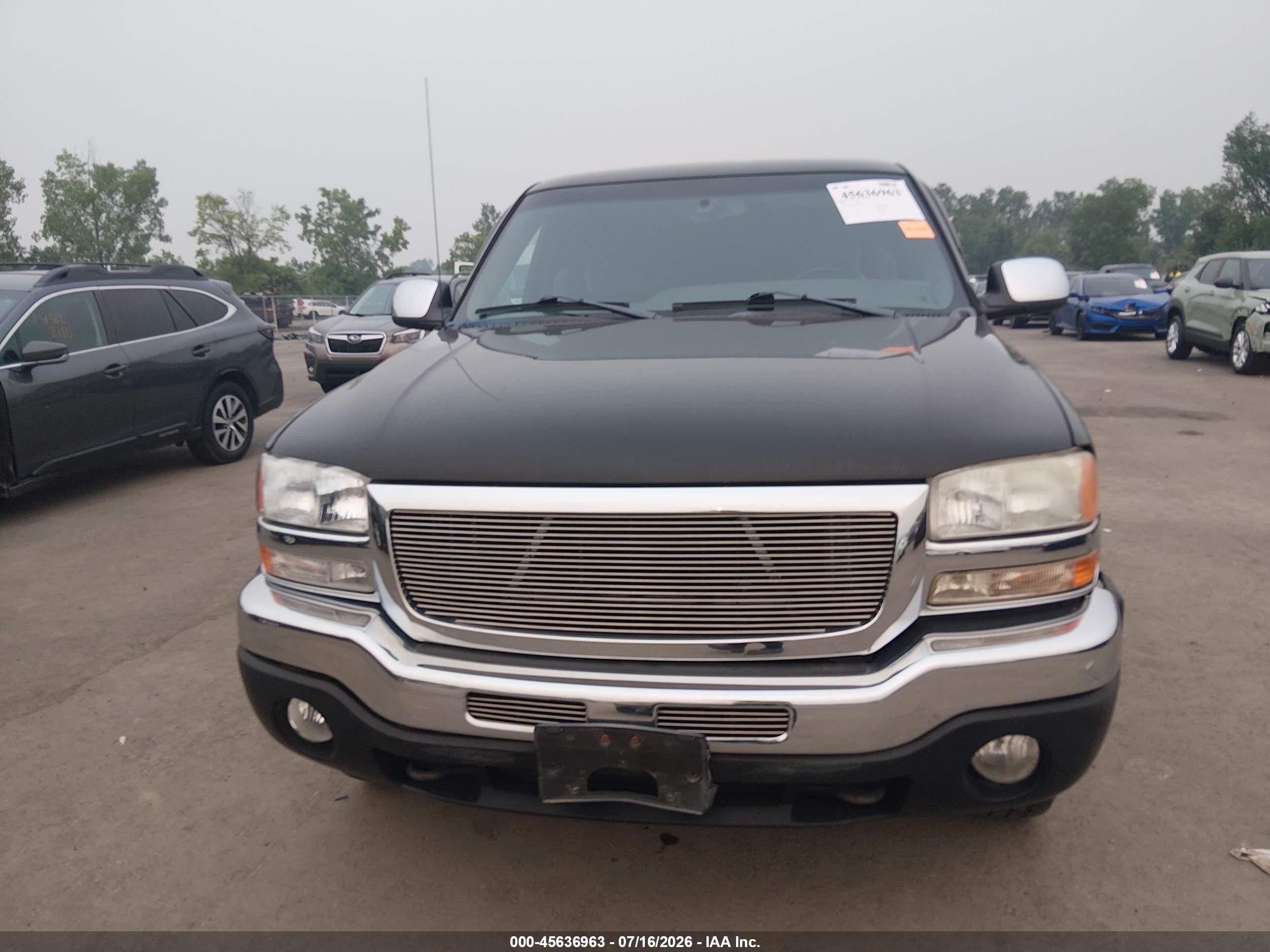 2006 Gmc Sierra 1500 Sle2 Black vin: 2GTEK19B261304809