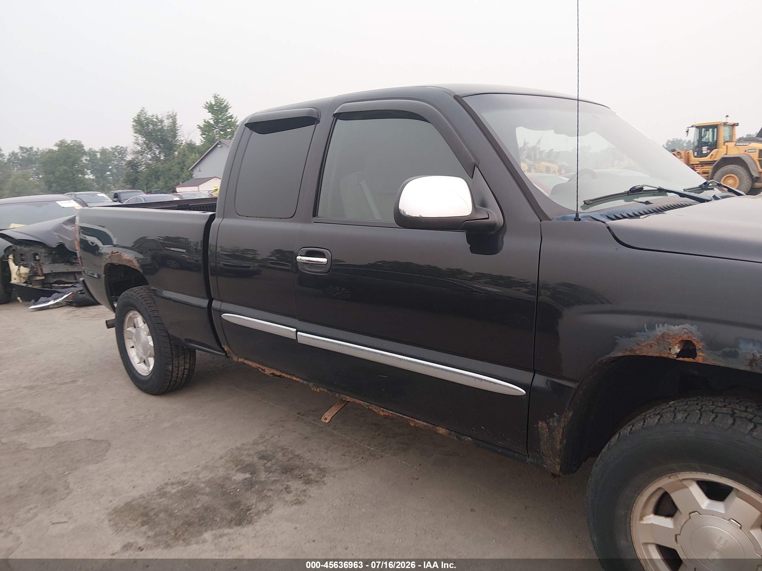 2006 Gmc Sierra 1500 Sle2 Black vin: 2GTEK19B261304809
