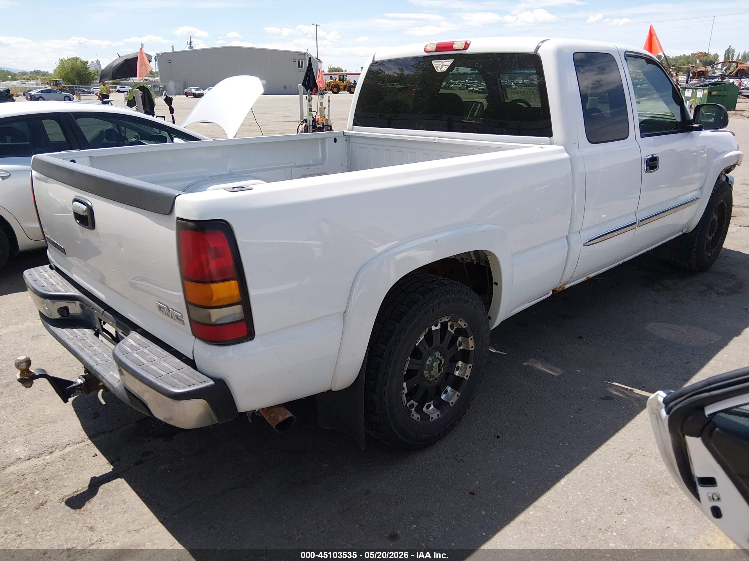 2006 Gmc Sierra 1500 Sle1 Белый vin: 2GTEK19B261326079