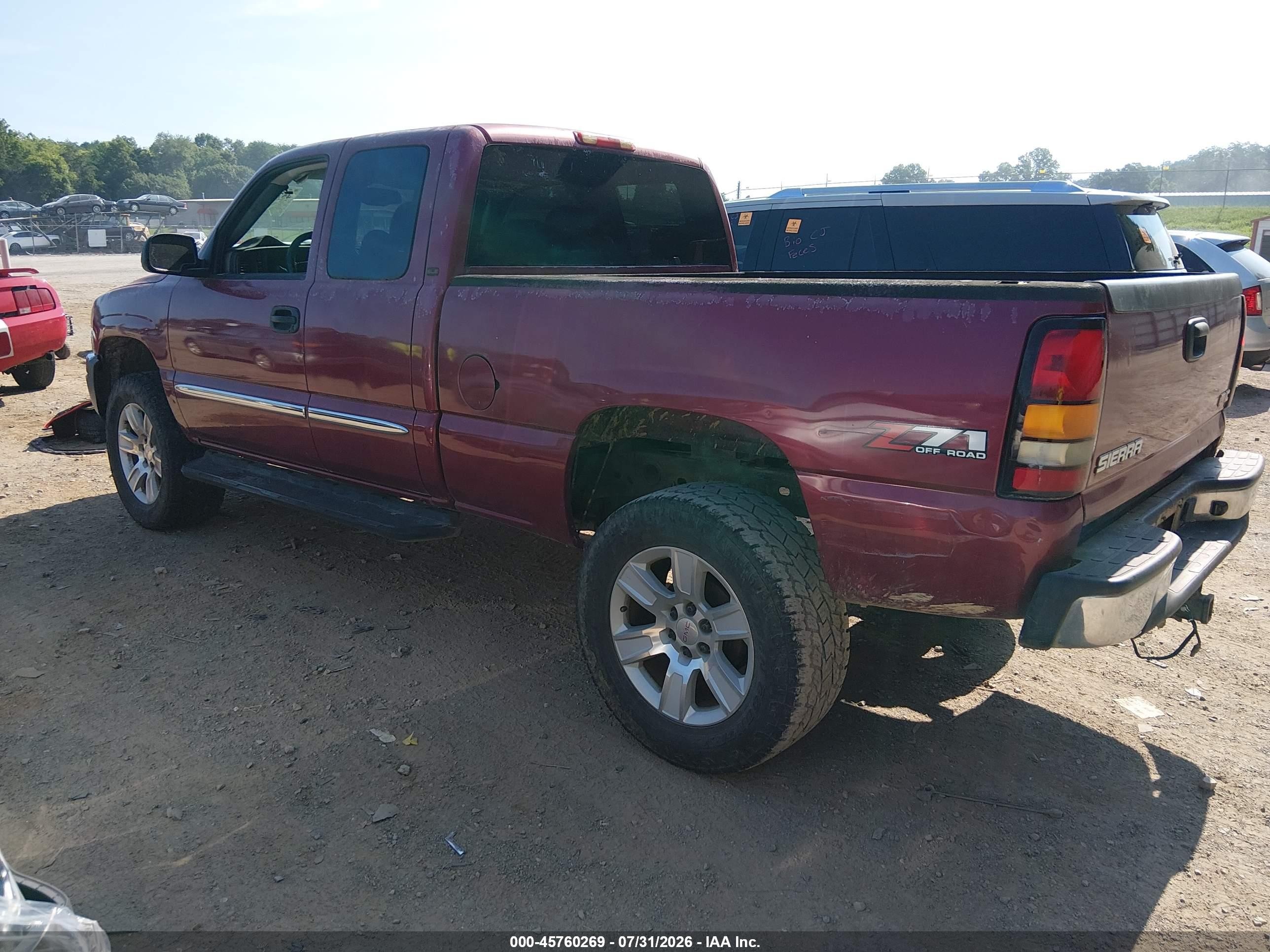 2005 Gmc Sierra 1500 Sle Maroon vin: 2GTEK19B351264531