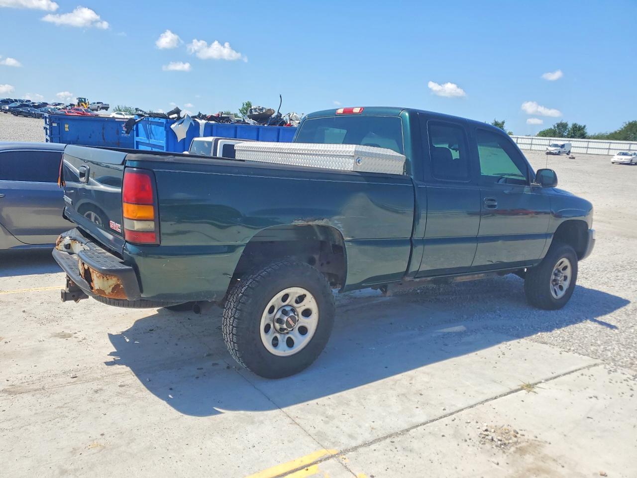 2005 Gmc New Sierra K1500 Green vin: 2GTEK19B351283564
