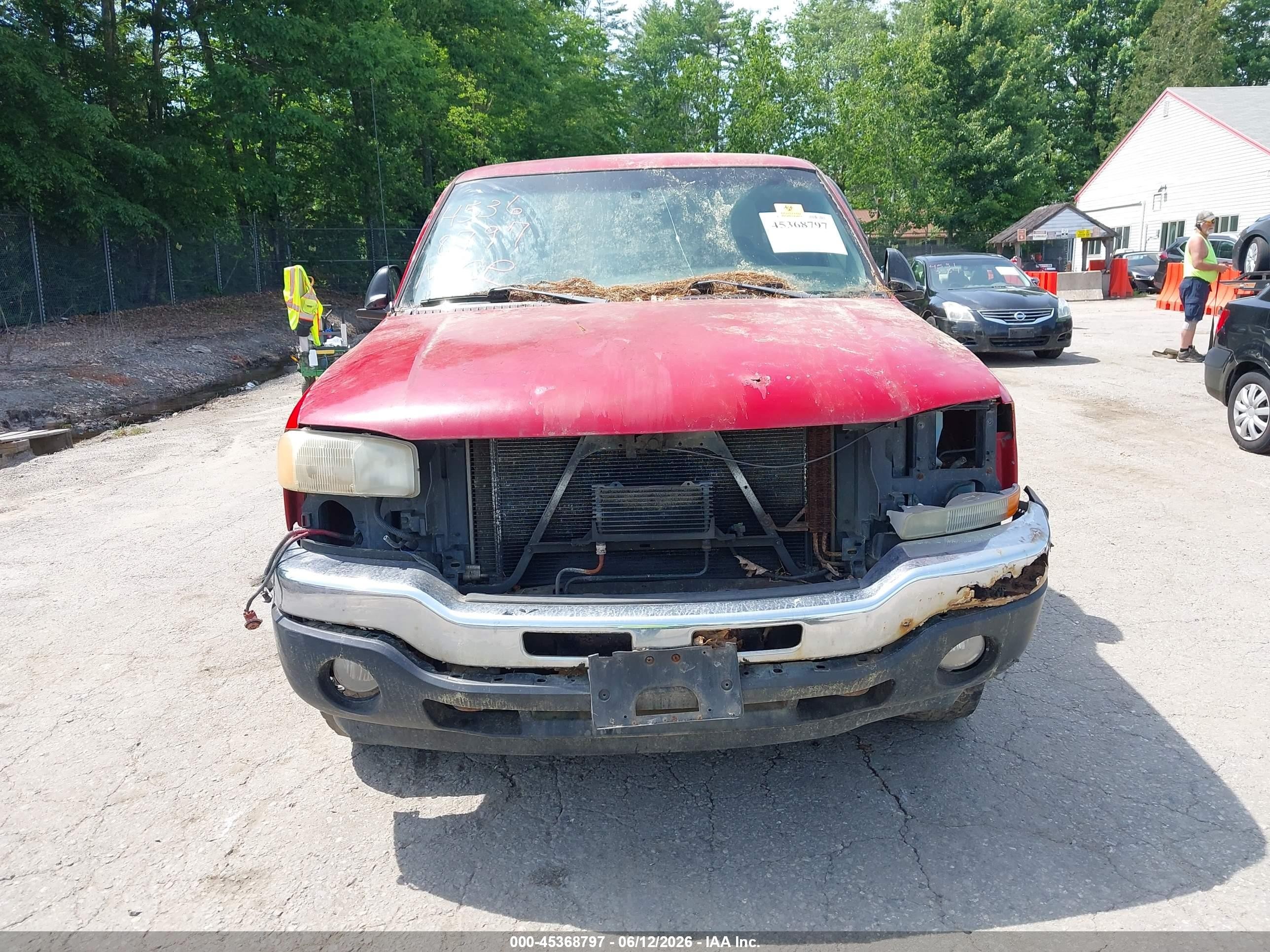 2005 Gmc Sierra 1500 Sle Red vin: 2GTEK19B751358105