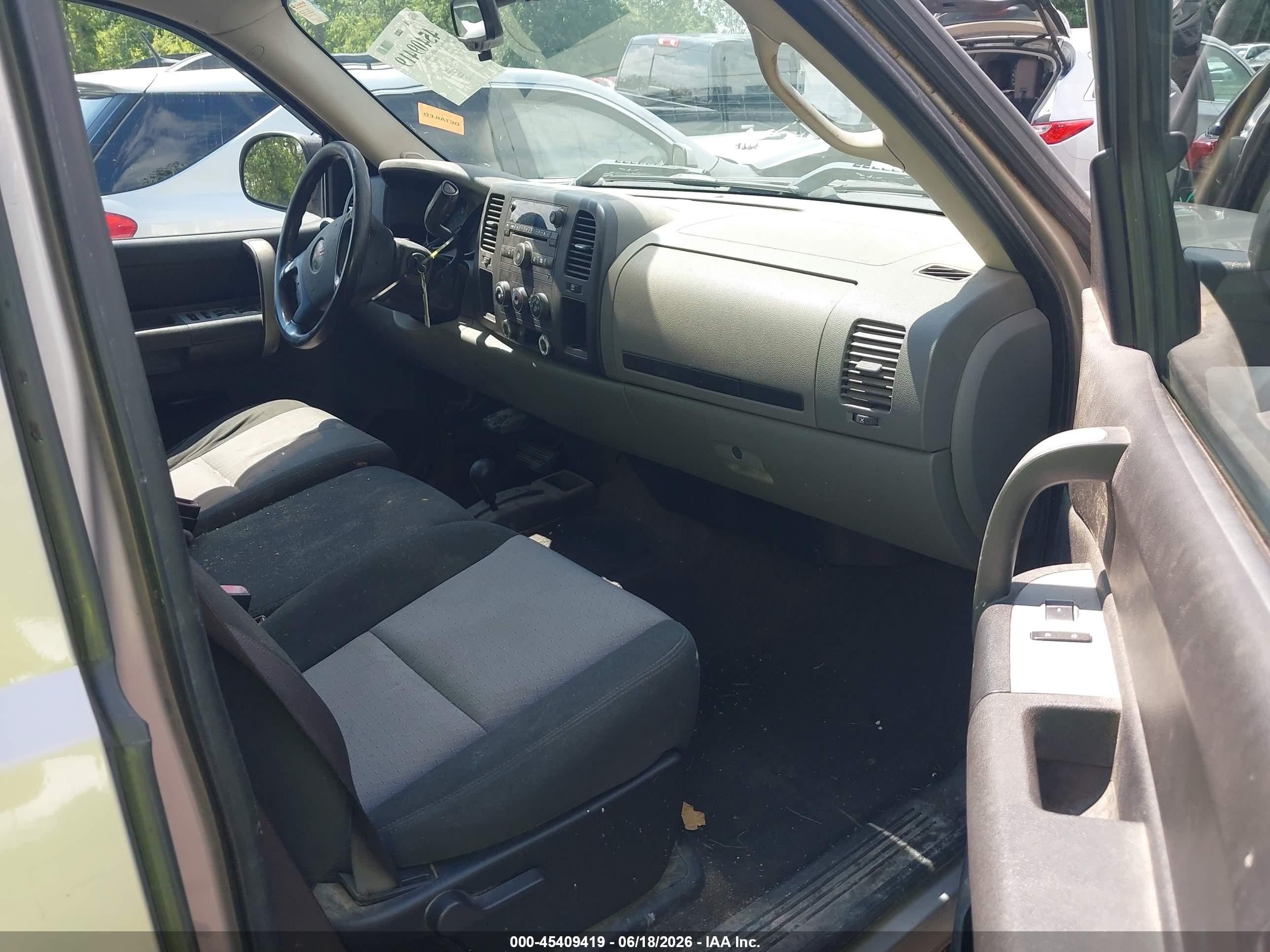 2009 Gmc Sierra 1500 Sl Silver vin: 2GTEK19C791123962