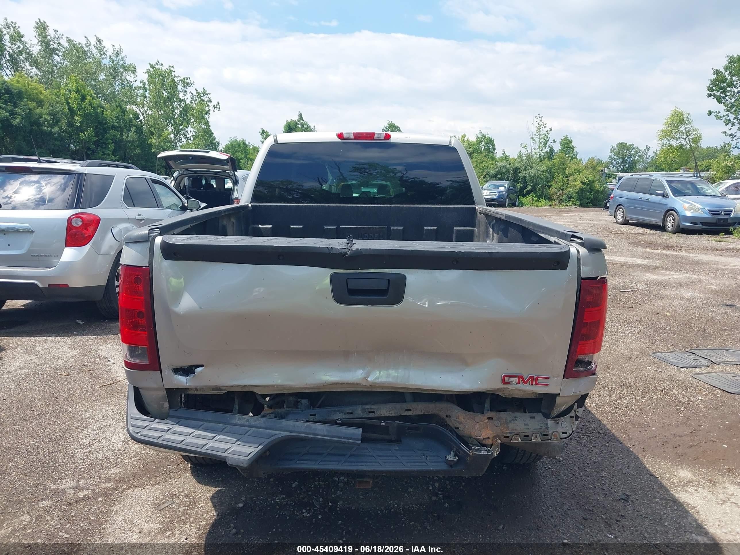 2009 Gmc Sierra 1500 Sl Silver vin: 2GTEK19C791123962
