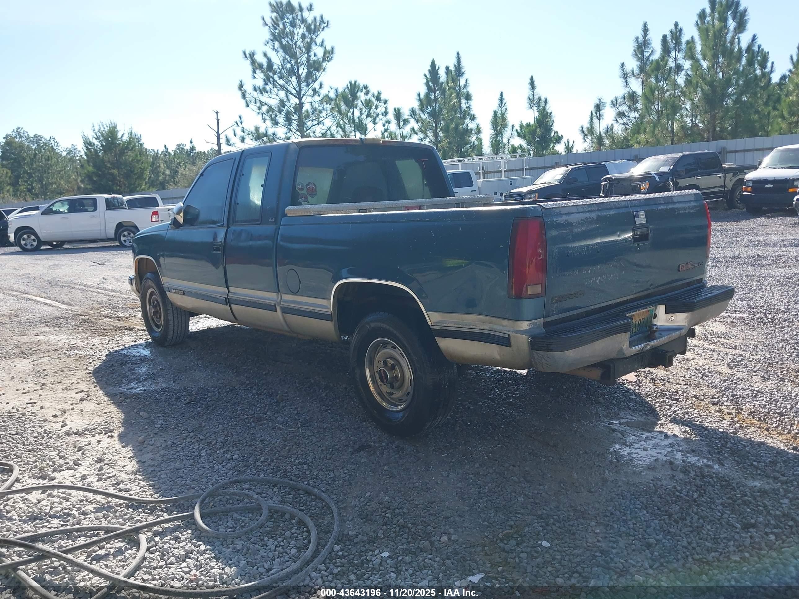 1992 Gmc Sierra K1500 Синий vin: 2GTEK19H6N1549826
