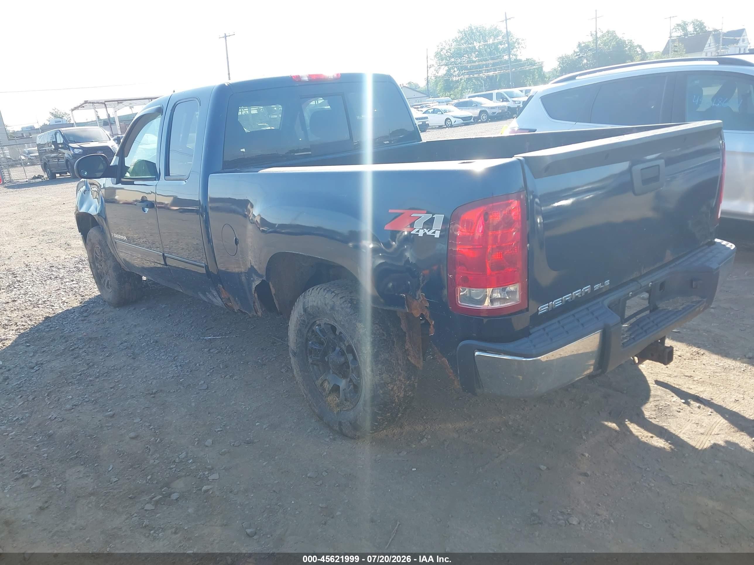 2008 Gmc Sierra 1500 Sle1 Dark Blue vin: 2GTEK19J181308067