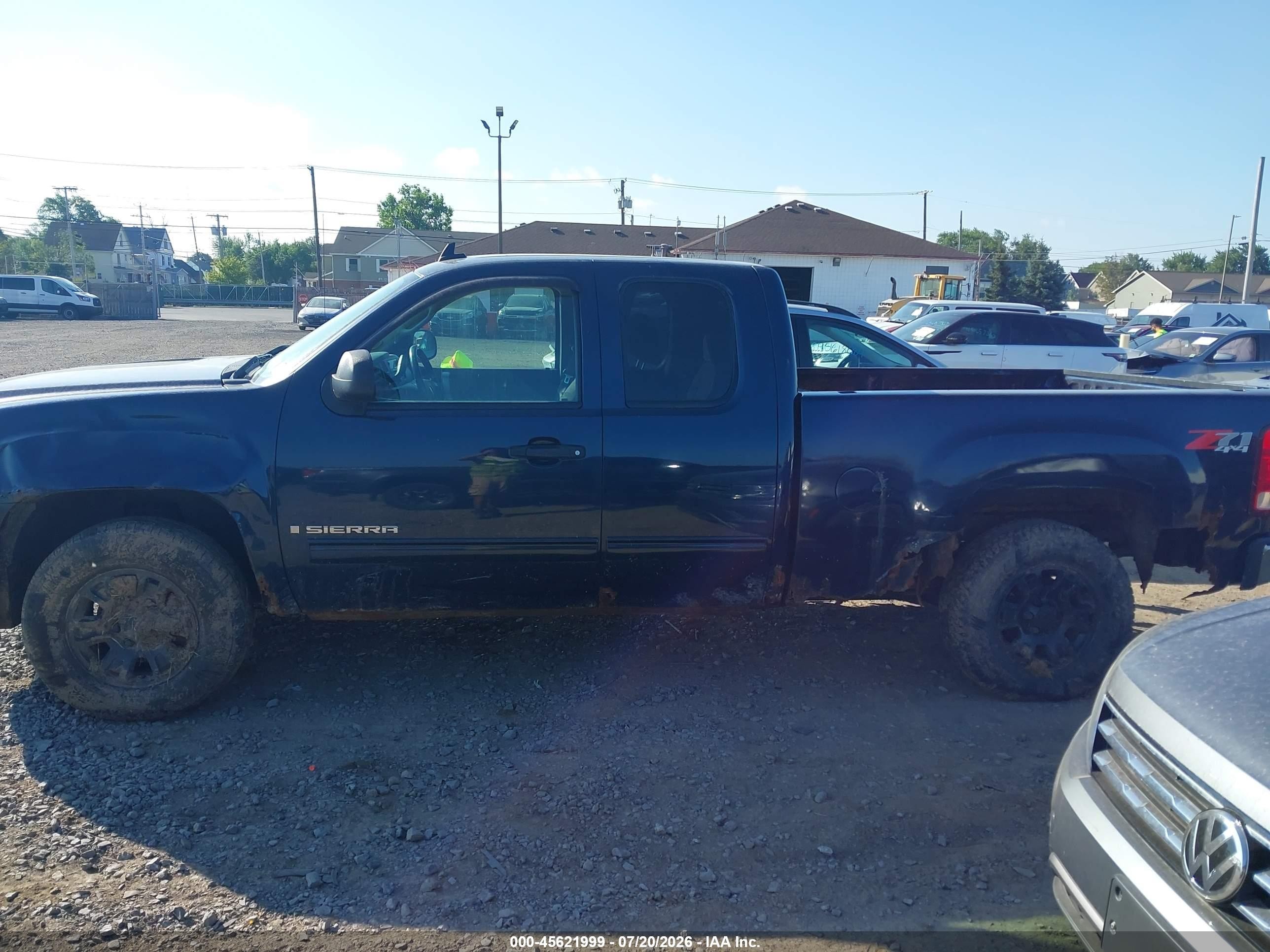 2008 Gmc Sierra 1500 Sle1 Dark Blue vin: 2GTEK19J181308067
