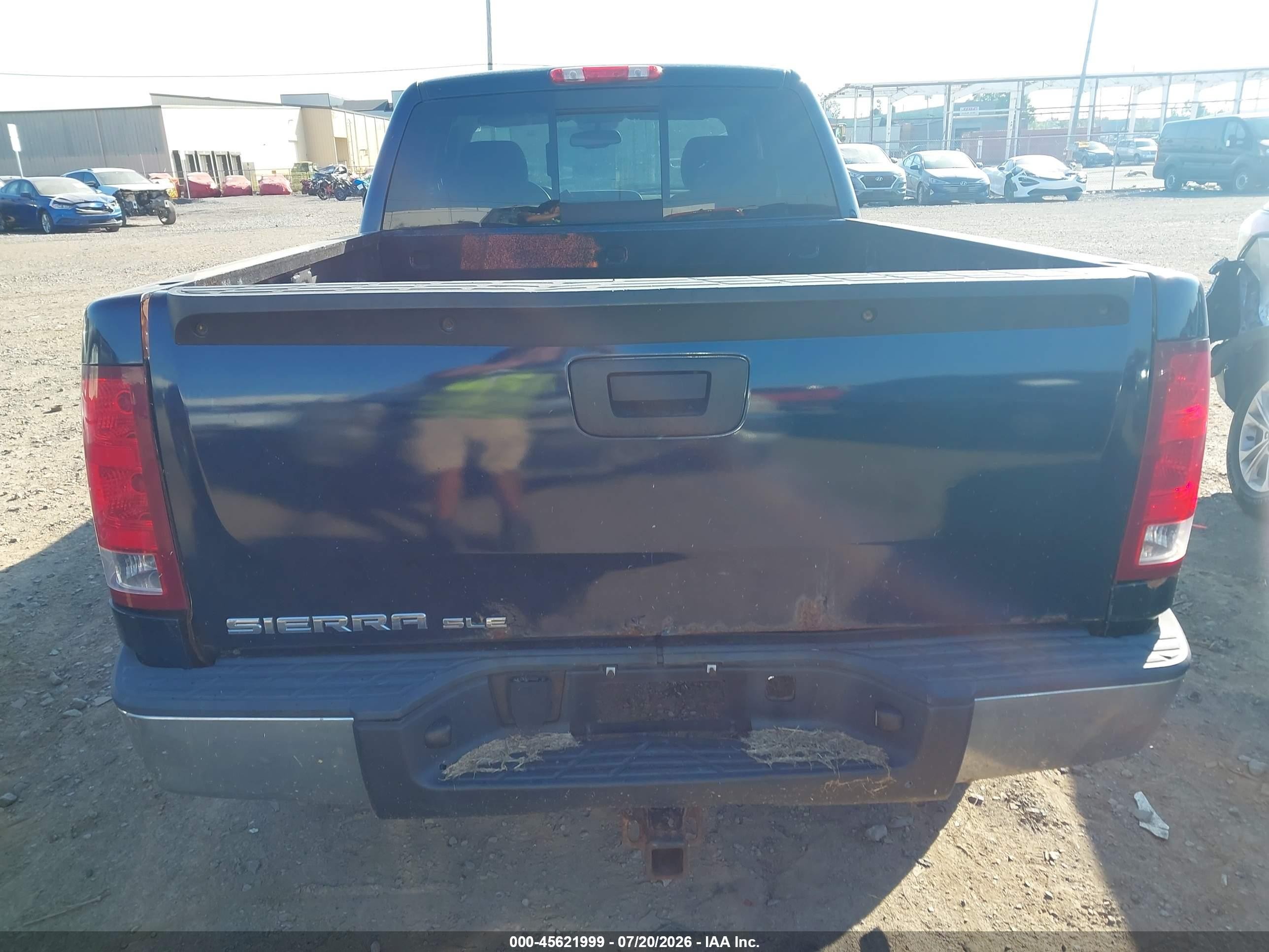 2008 Gmc Sierra 1500 Sle1 Dark Blue vin: 2GTEK19J181308067