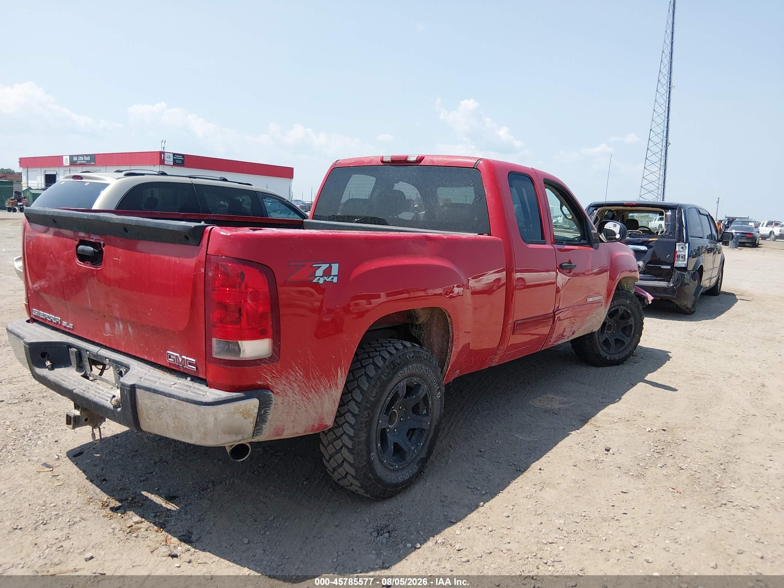 2008 Gmc Sierra 1500 Sle1 Red vin: 2GTEK19J281243455