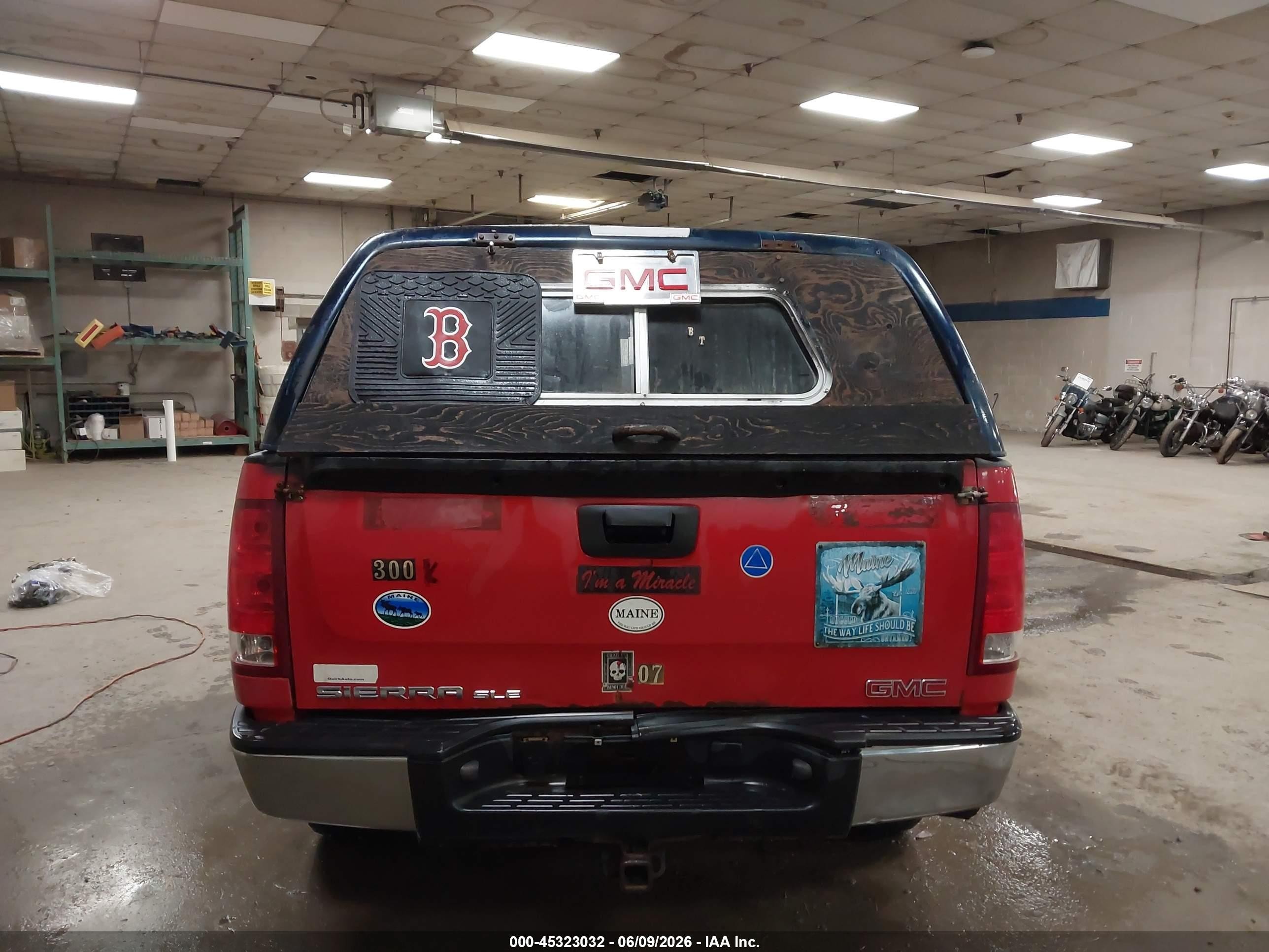 2007 Gmc Sierra 1500 Sle1 Red vin: 2GTEK19J371703270
