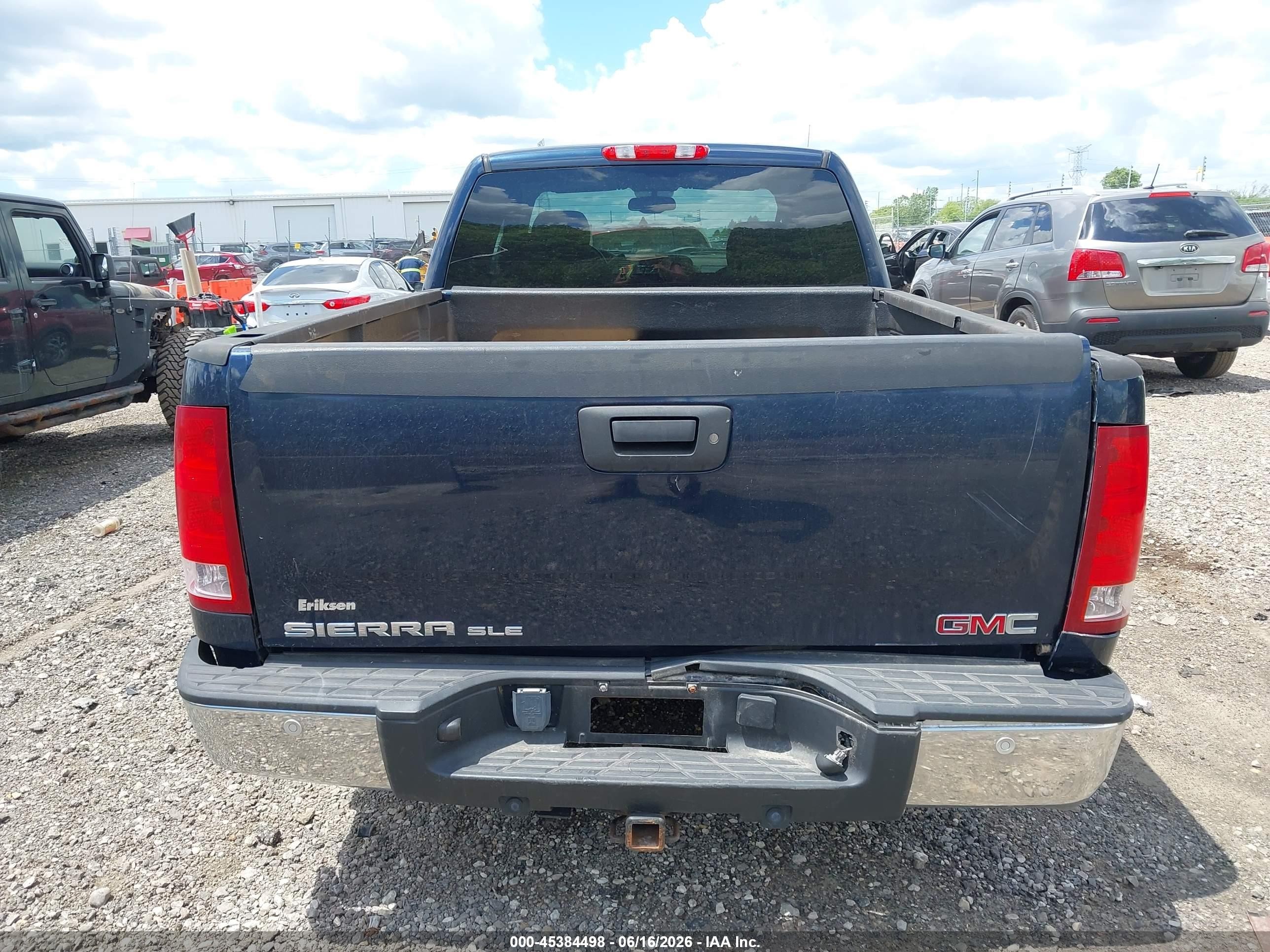 2008 Gmc Sierra 1500 Sle1 Blue vin: 2GTEK19J381215308