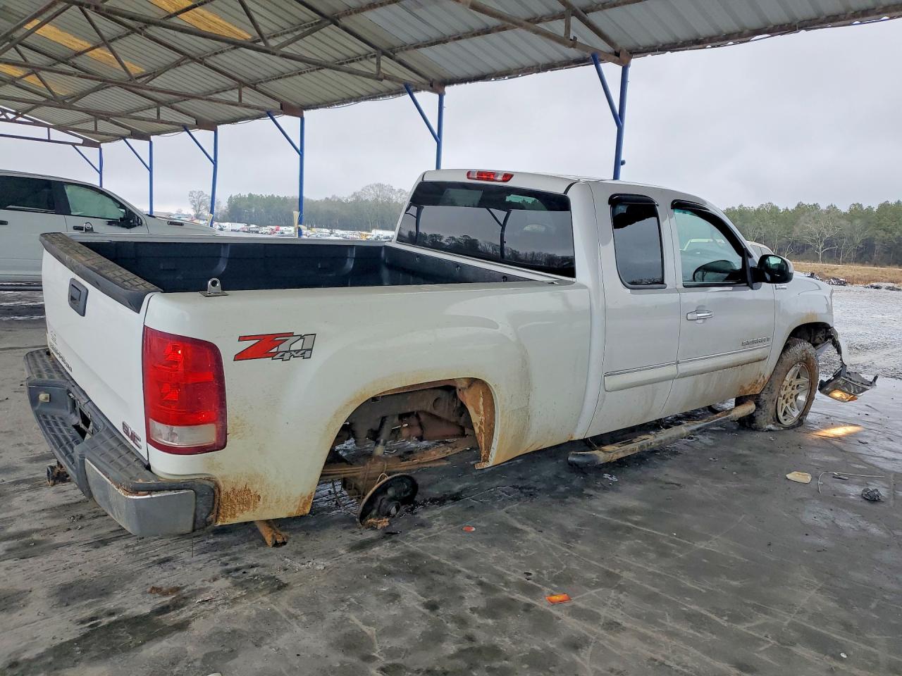 2008 Gmc Sierra K1500 White vin: 2GTEK19J381232903
