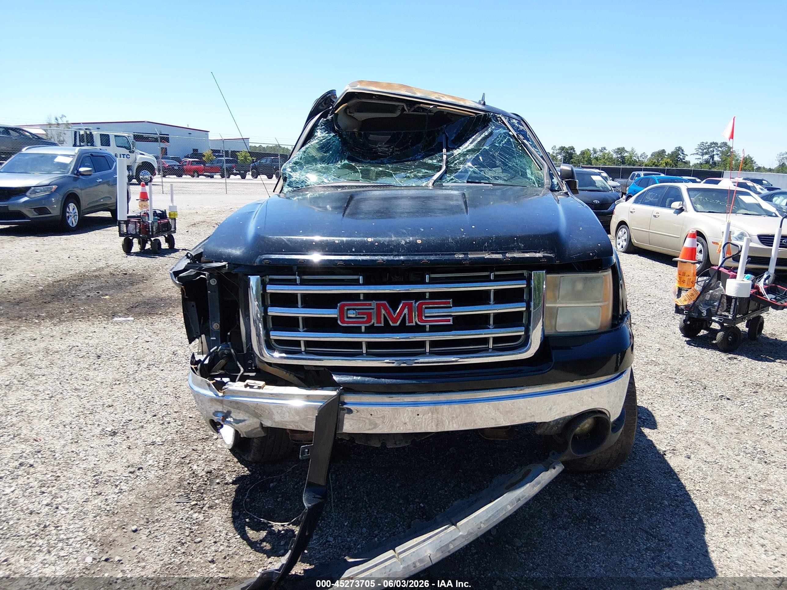 2008 Gmc Sierra 1500 Sle1 Black vin: 2GTEK19J481272682