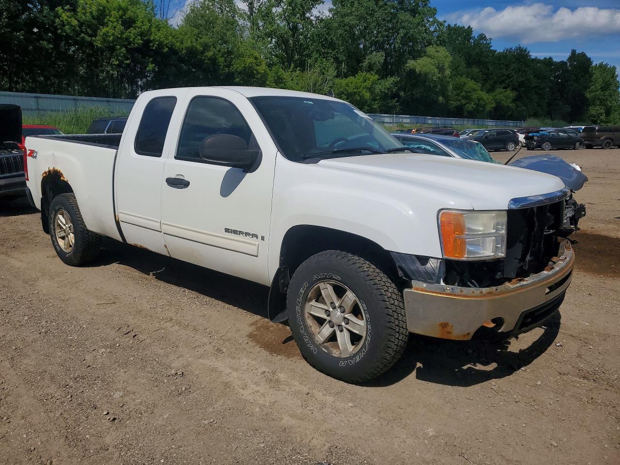 2007 Gmc New Sierra K1500 White vin: 2GTEK19J571602196