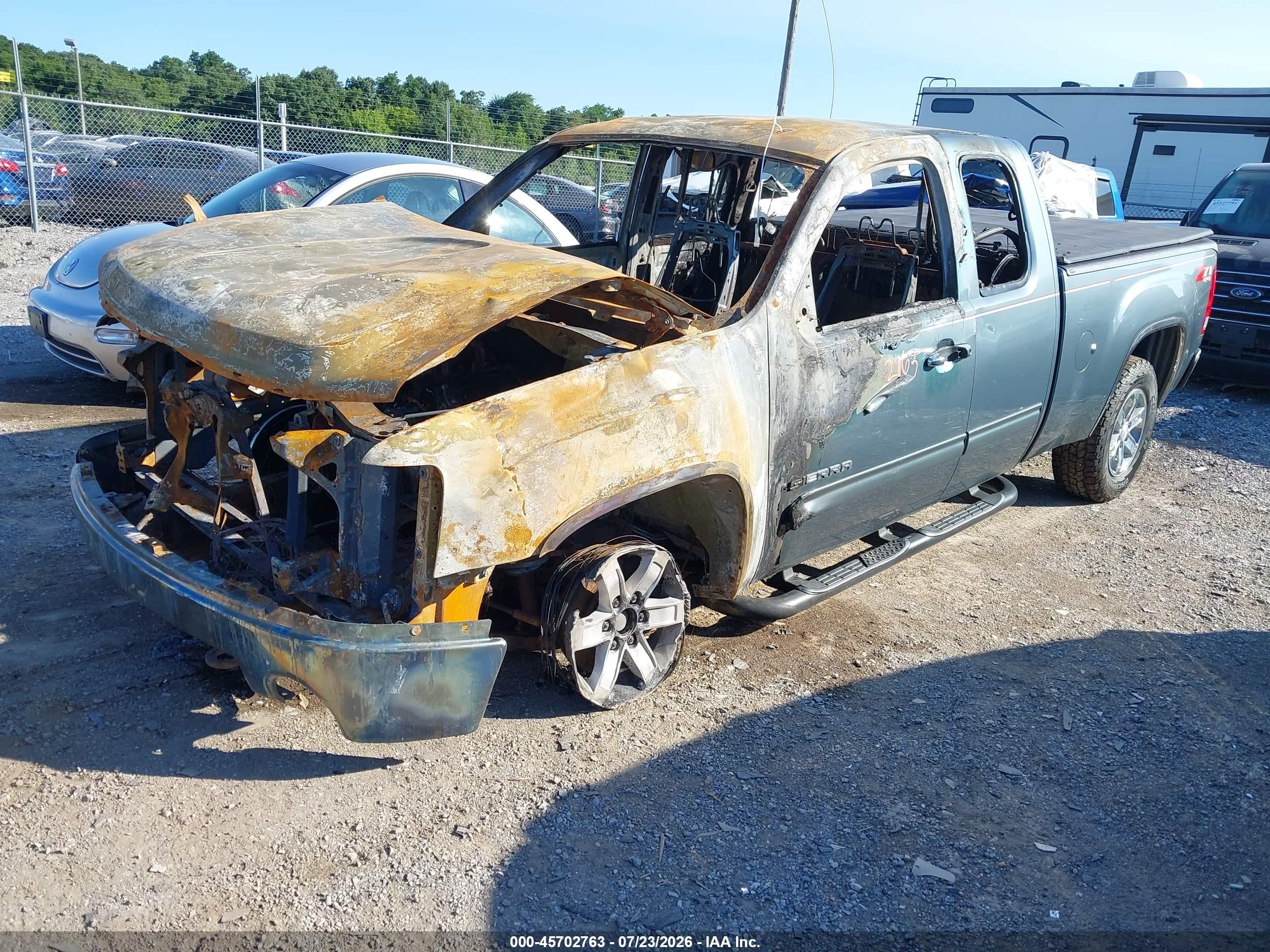 2007 Gmc Sierra 1500 Sle1 Green vin: 2GTEK19J771572120