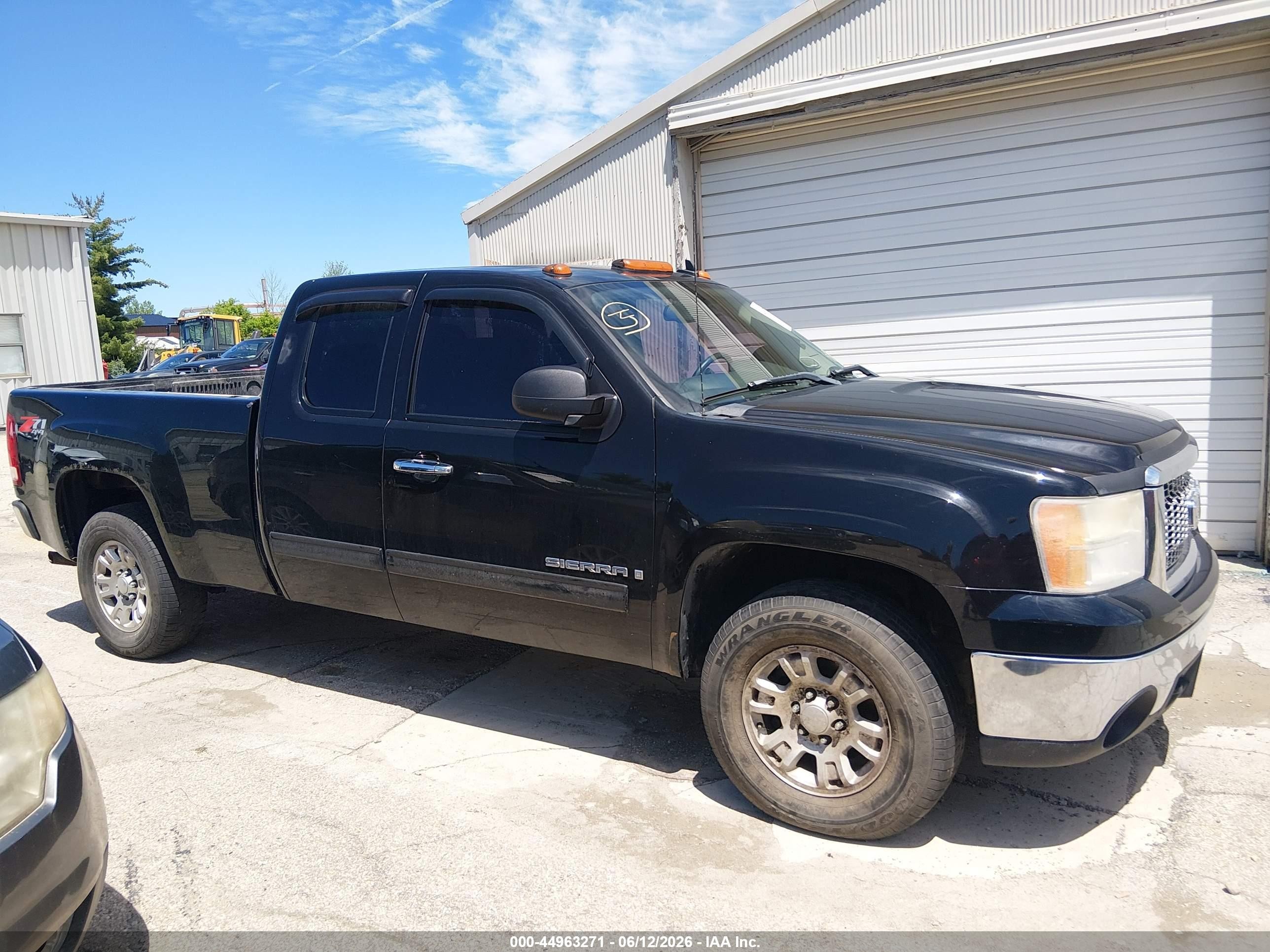 2007 Gmc Sierra 1500 Sle2 Black vin: 2GTEK19J771644028