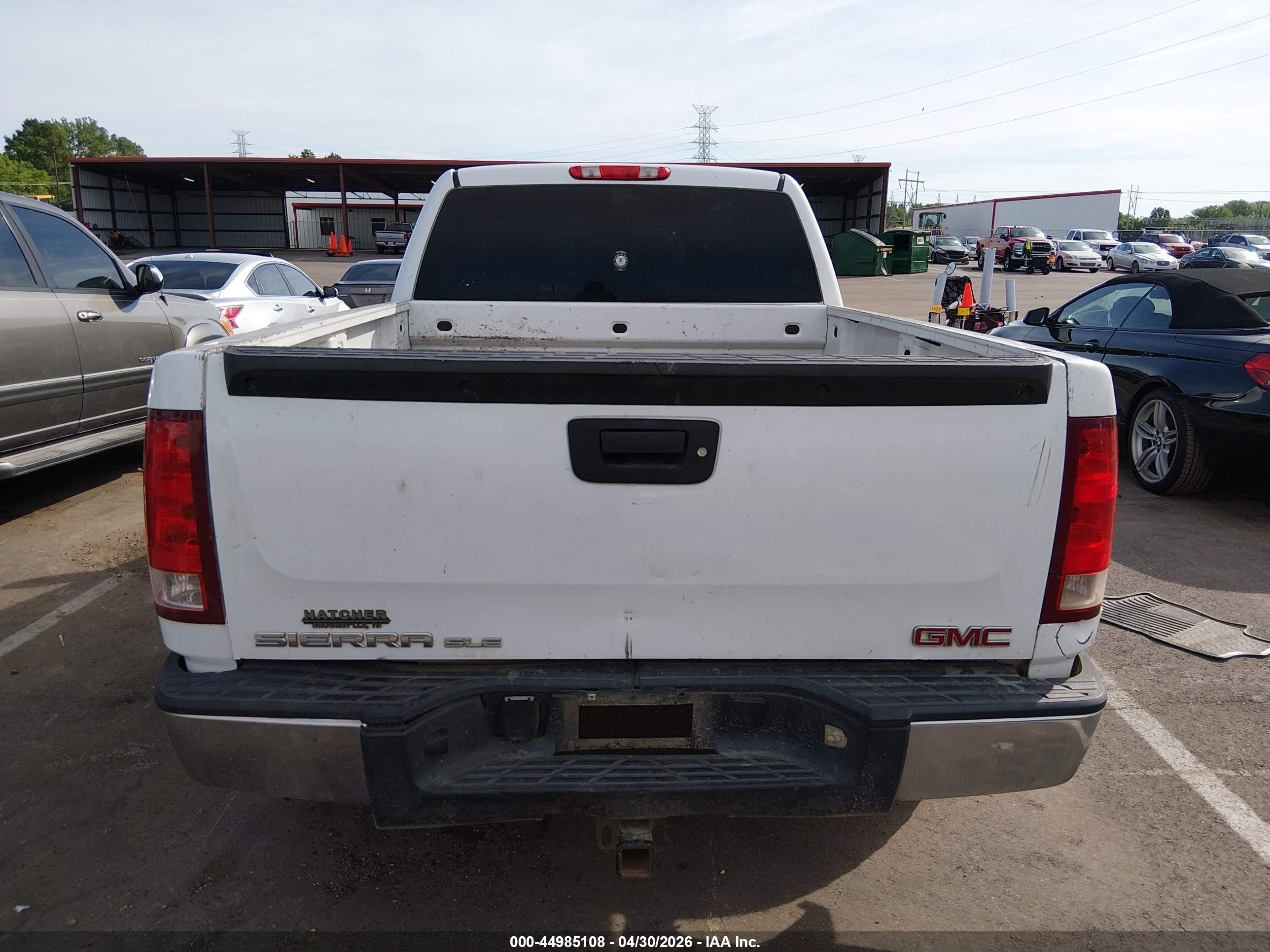2007 Gmc Sierra 1500 Sle1 White vin: 2GTEK19J771690880