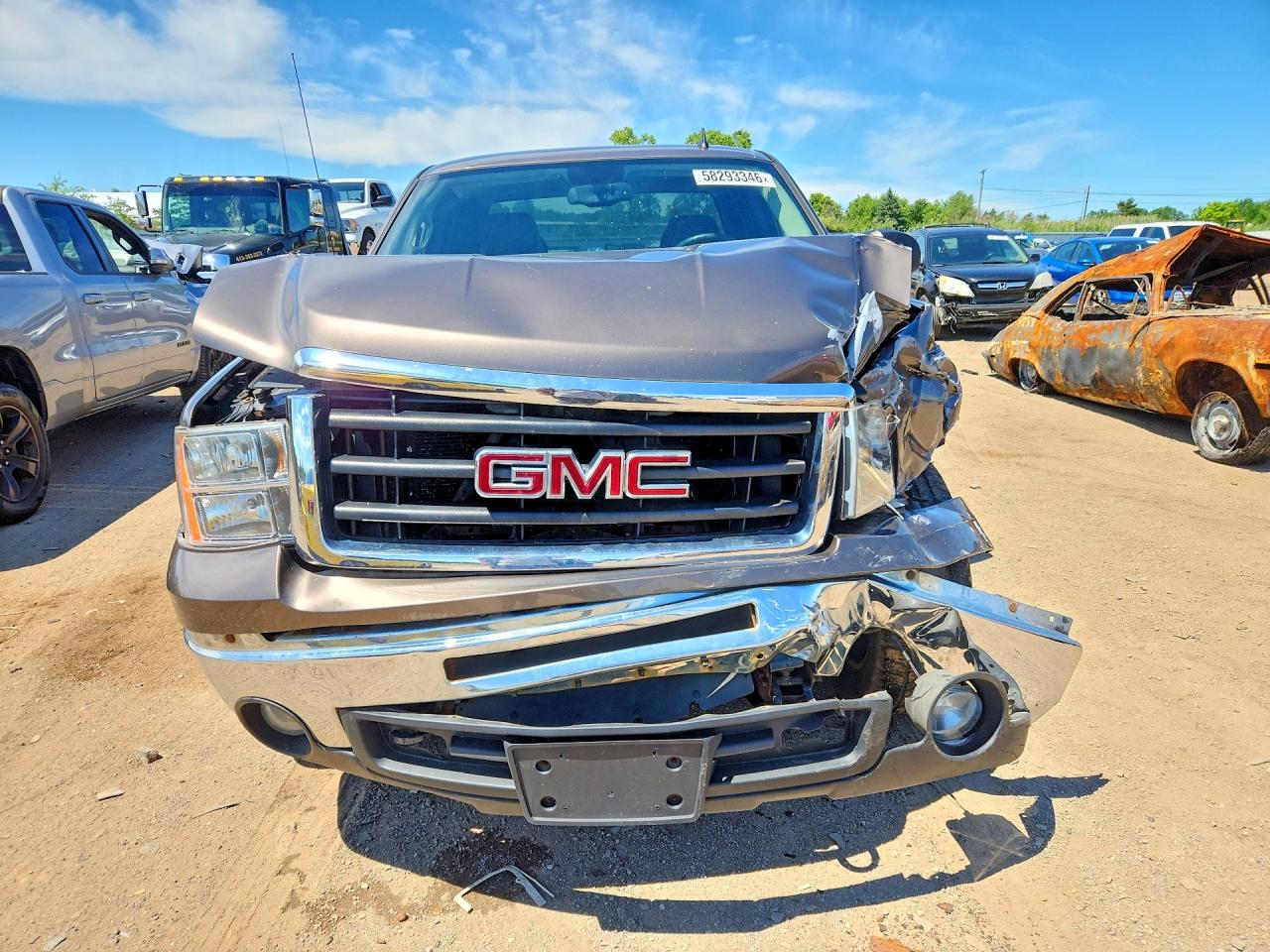 2008 Gmc Sierra K1500 Brown vin: 2GTEK19J881237384