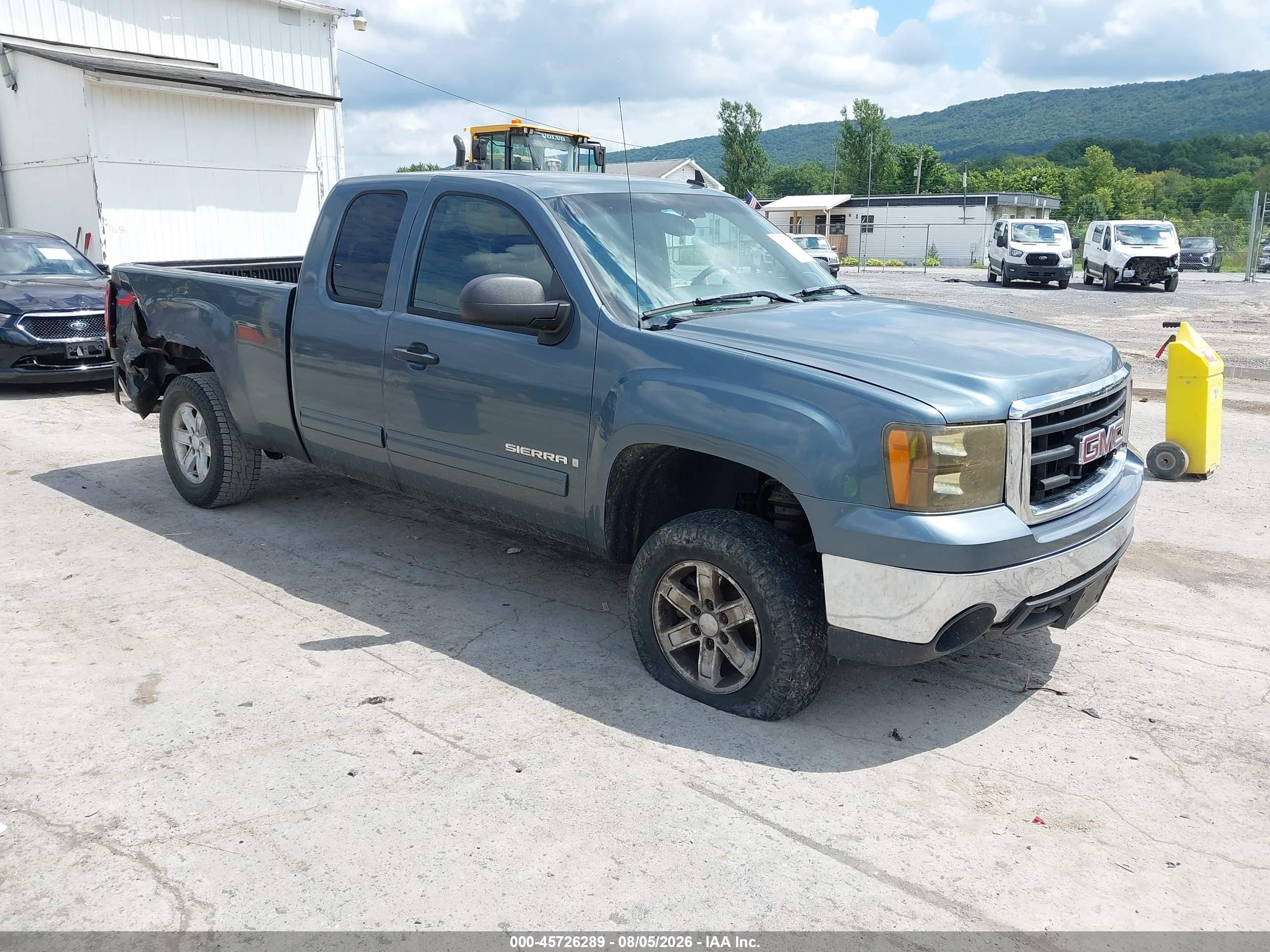 2008 Gmc Sierra 1500 Sle1 Light Blue vin: 2GTEK19J981284066