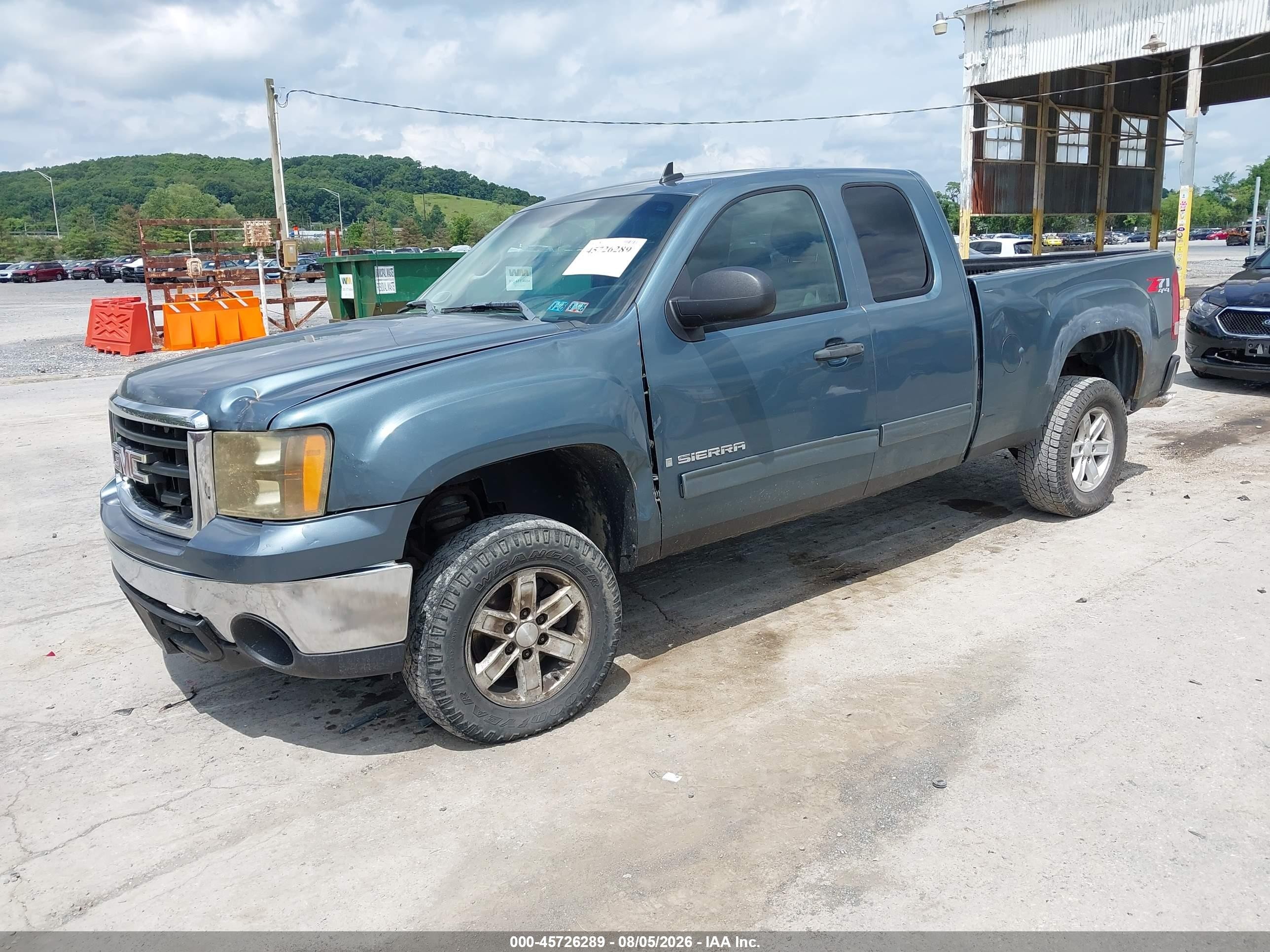 2008 Gmc Sierra 1500 Sle1 Light Blue vin: 2GTEK19J981284066