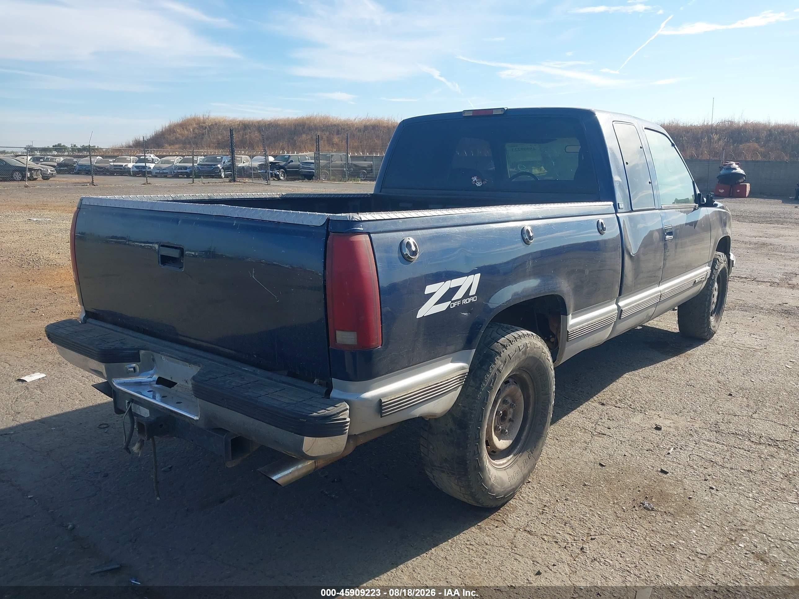 1995 Gmc Sierra K1500 Blue vin: 2GTEK19K2S1525093