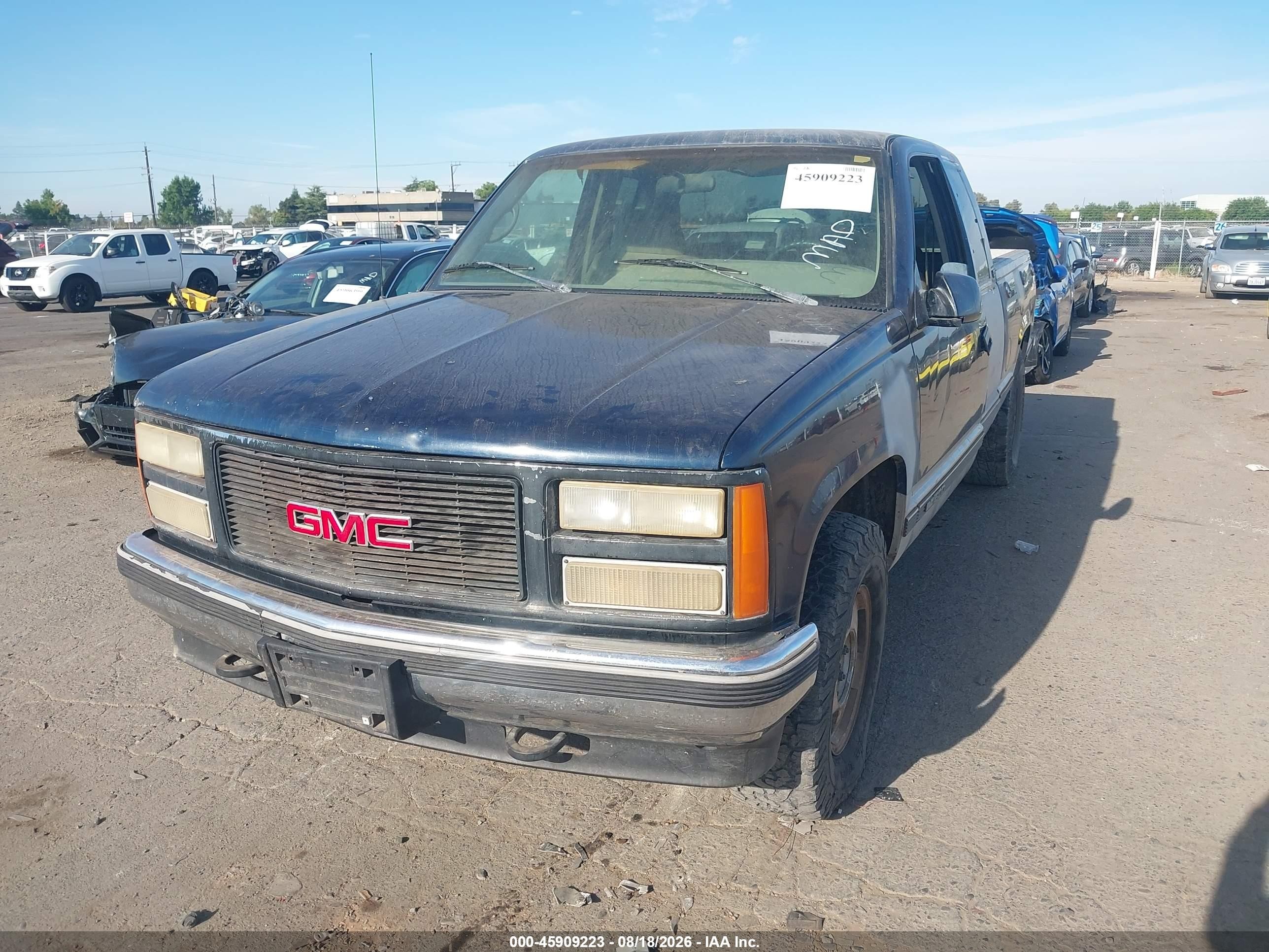 1995 Gmc Sierra K1500 Blue vin: 2GTEK19K2S1525093