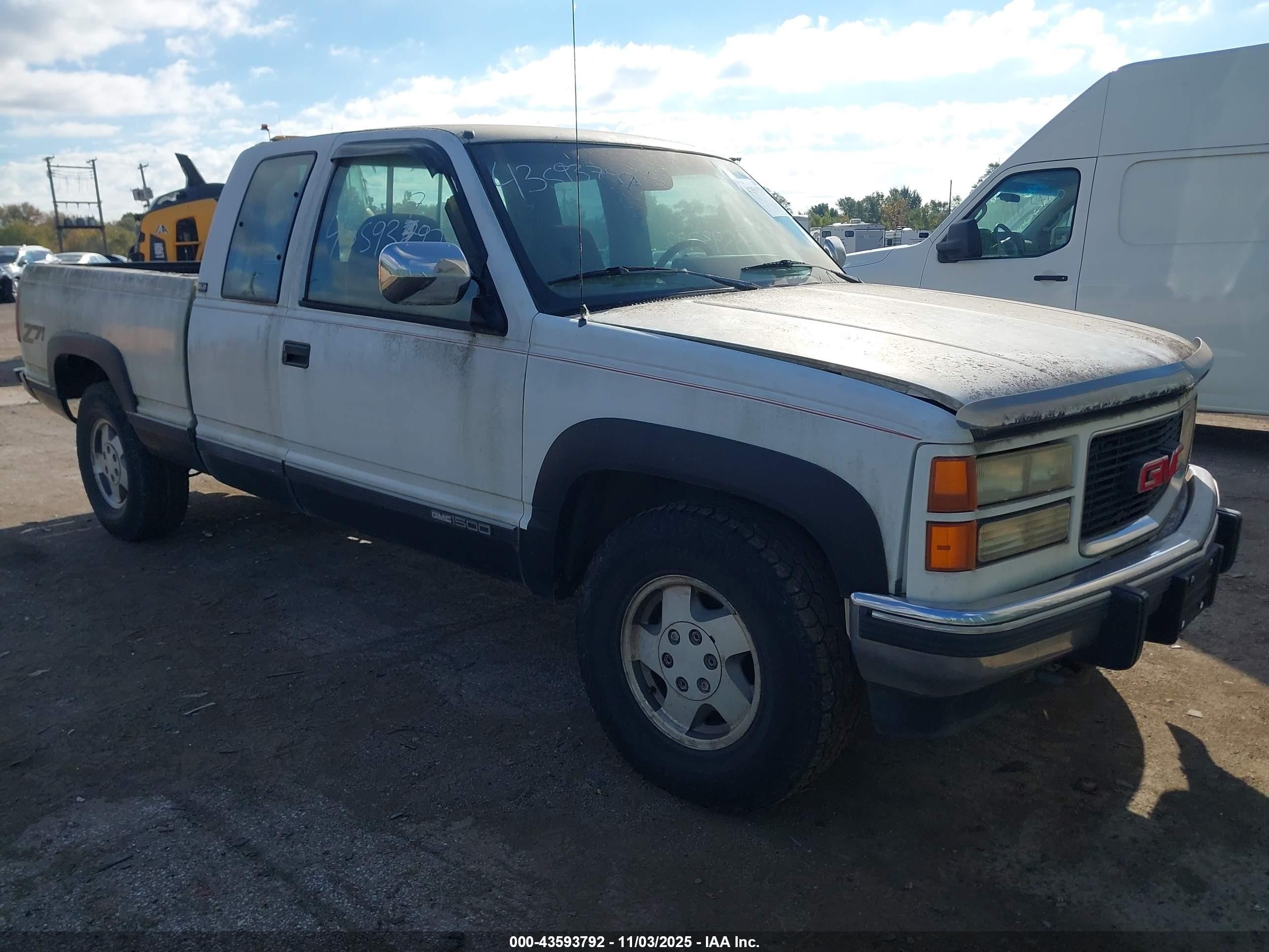 1994 Gmc Sierra K1500 White vin: 2GTEK19K3R1535688