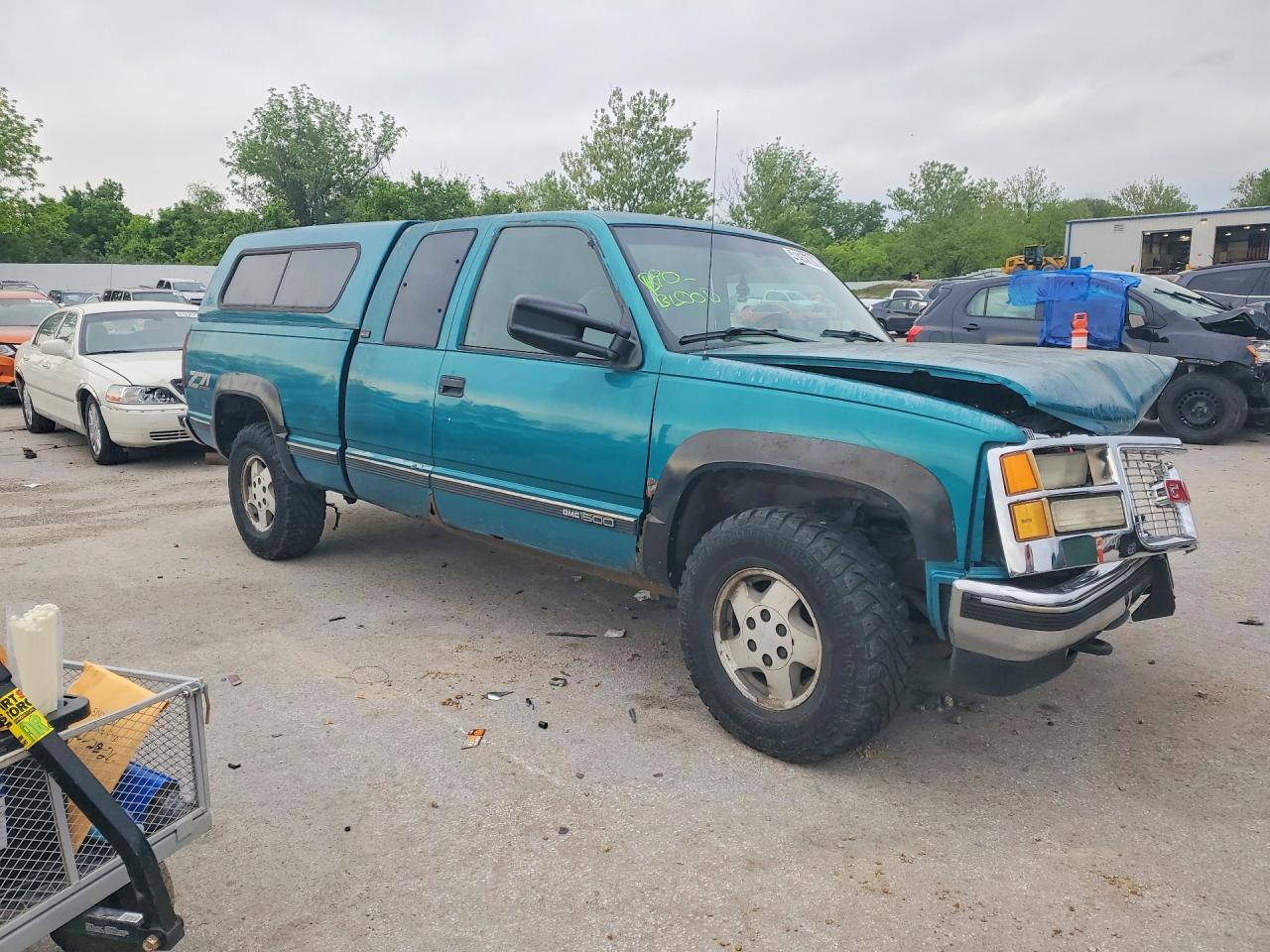 1995 Gmc Sierra K1500 Green vin: 2GTEK19K3S1580989