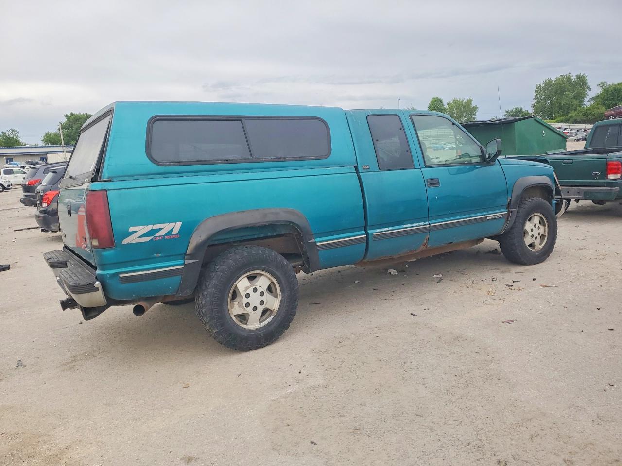 1995 Gmc Sierra K1500 Green vin: 2GTEK19K3S1580989
