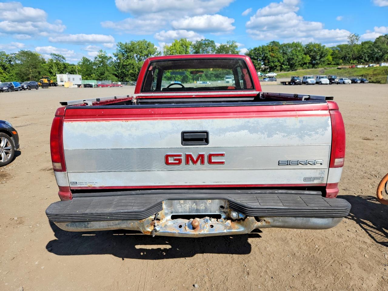 1991 Gmc Sierra K1500 Red vin: 2GTEK19K8M1535209