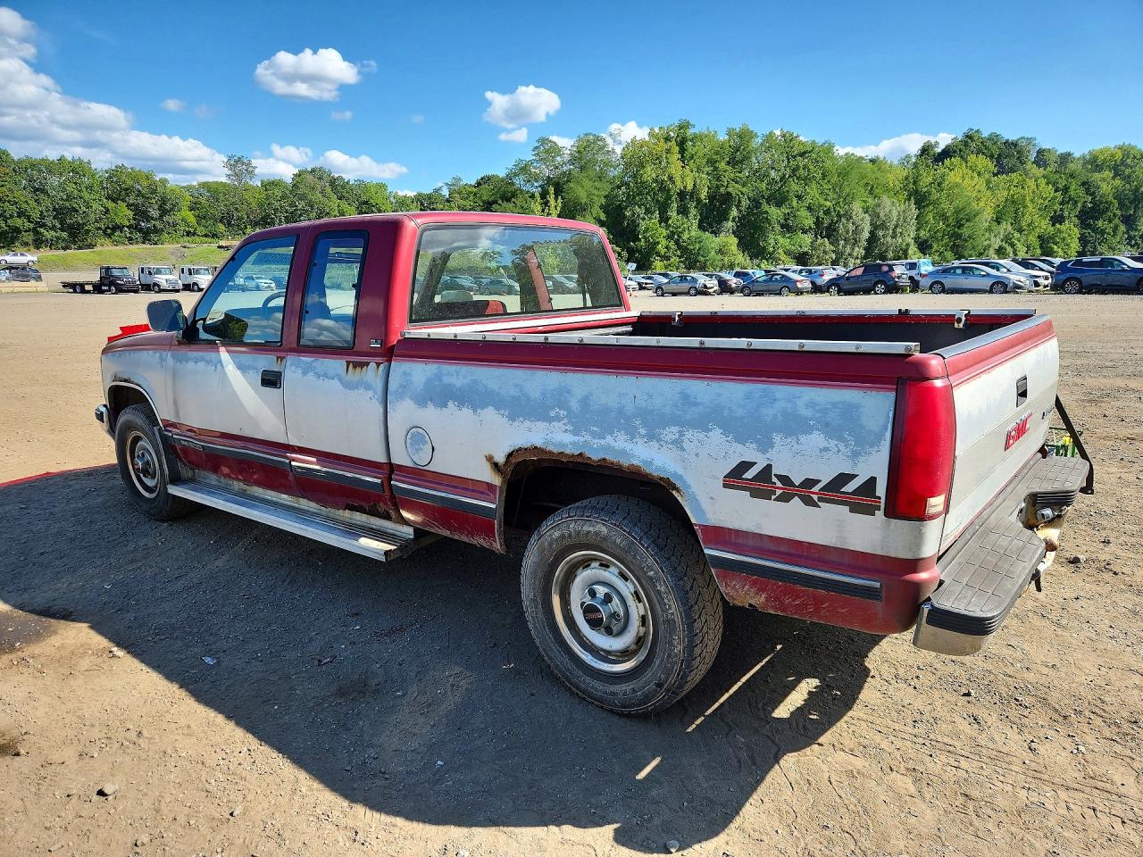 1991 Gmc Sierra K1500 Red vin: 2GTEK19K8M1535209
