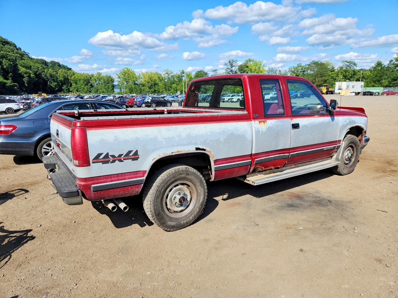 1991 Gmc Sierra K1500 Red vin: 2GTEK19K8M1535209