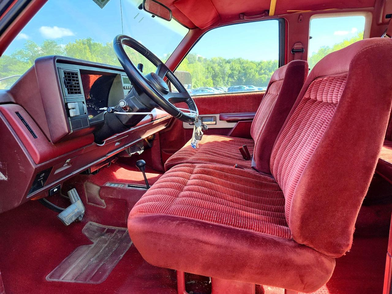 1991 Gmc Sierra K1500 Red vin: 2GTEK19K8M1535209