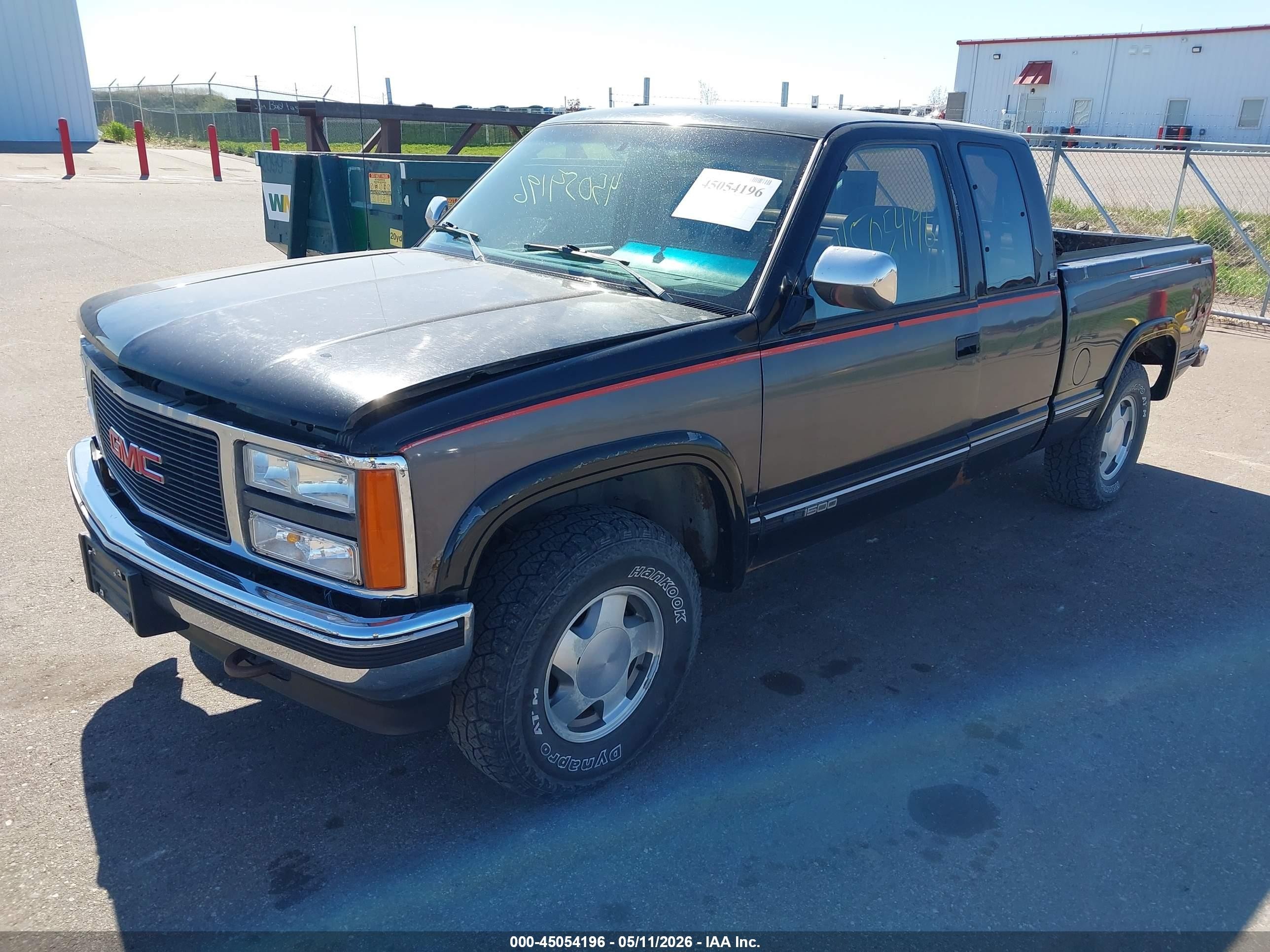 1992 Gmc Sierra K1500 Black vin: 2GTEK19K9N1533194