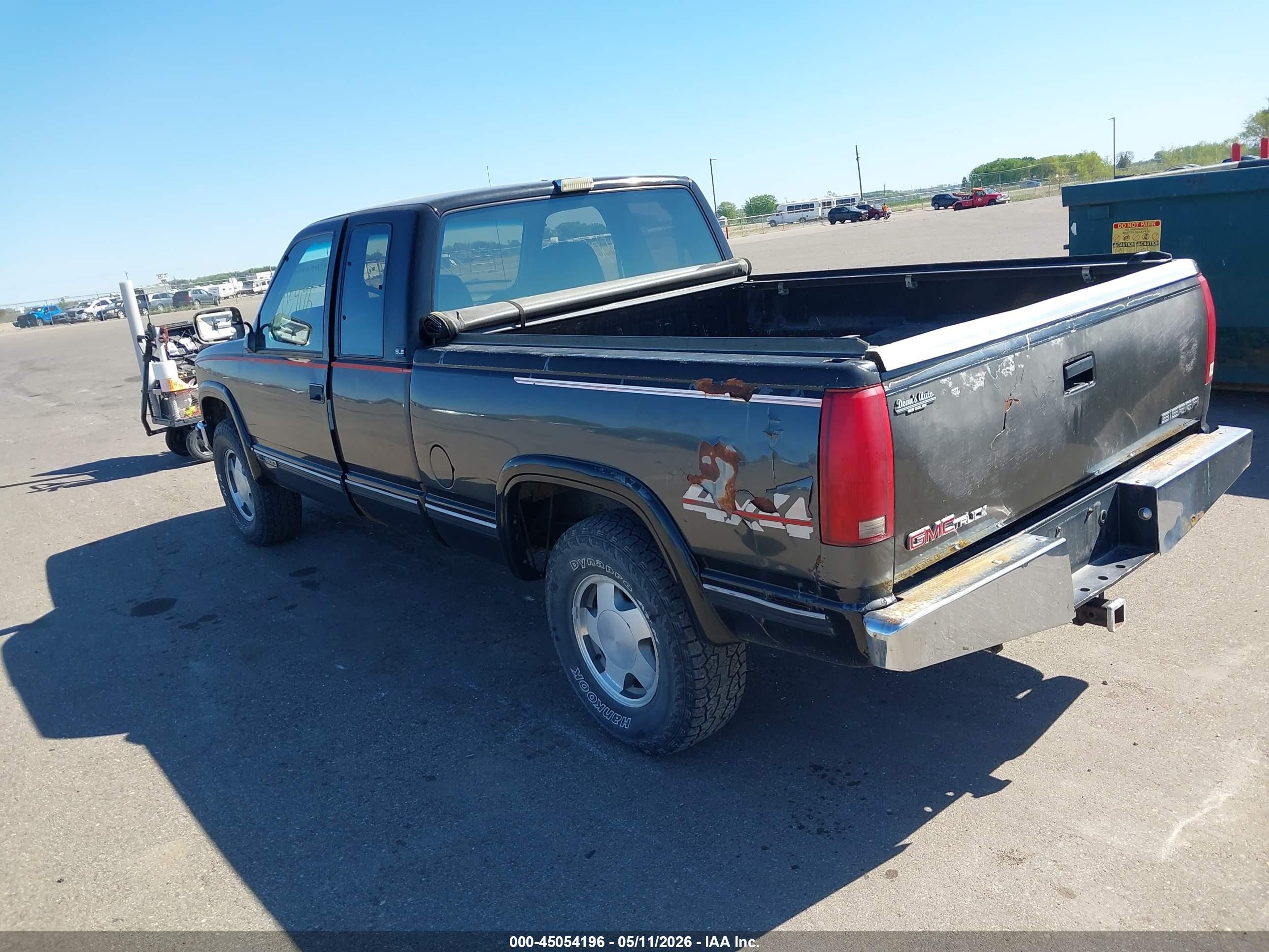 1992 Gmc Sierra K1500 Black vin: 2GTEK19K9N1533194