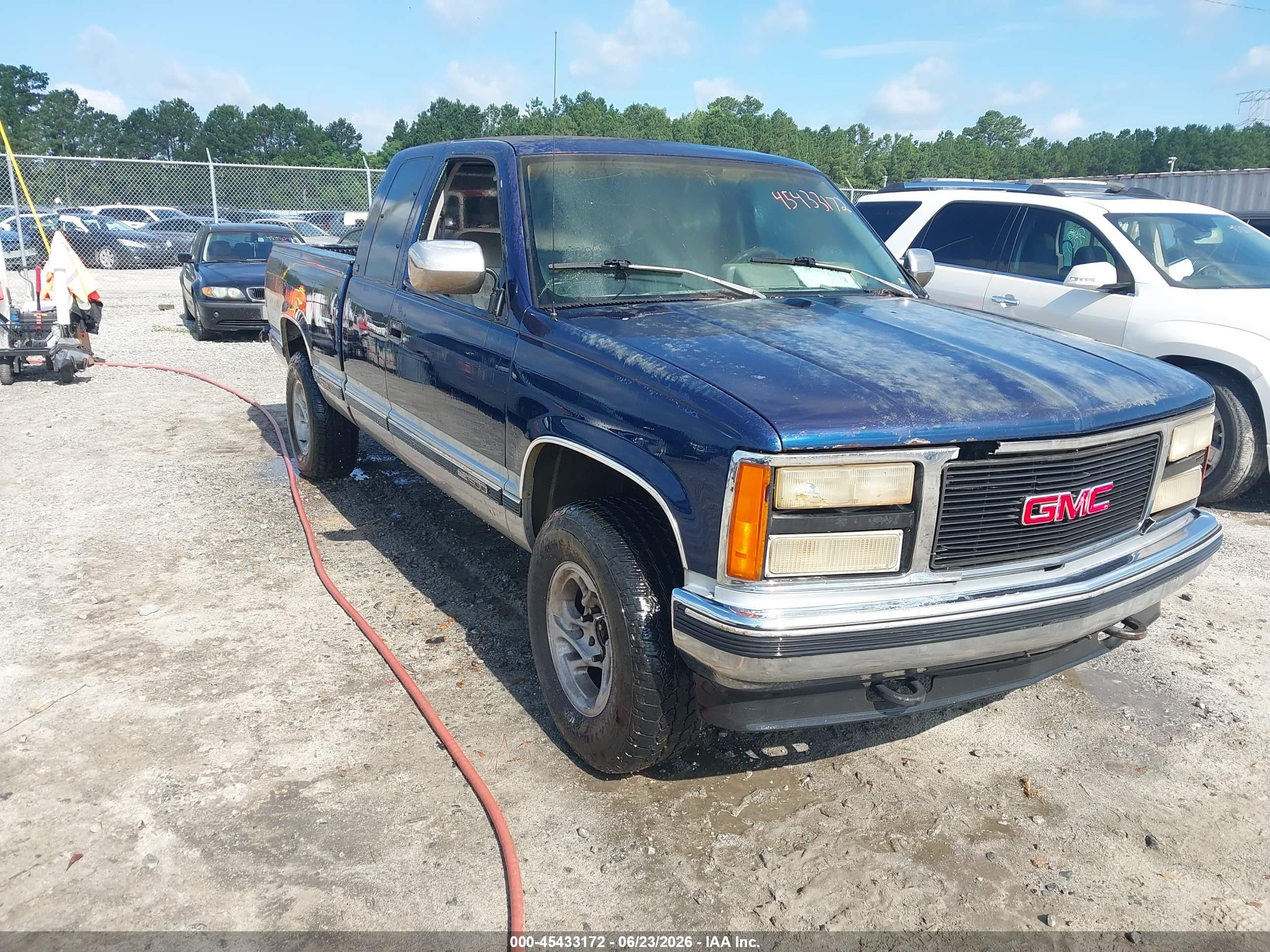 1993 Gmc Sierra K1500 Синий vin: 2GTEK19KXP1544269