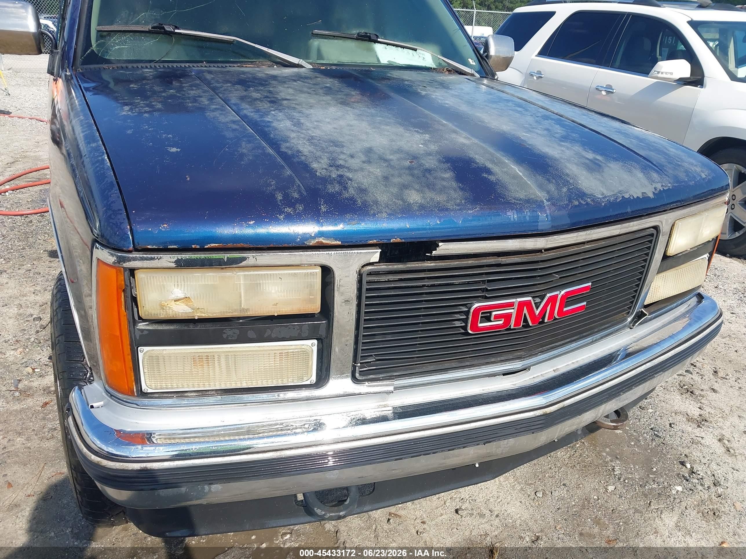 1993 Gmc Sierra K1500 Blue vin: 2GTEK19KXP1544269
