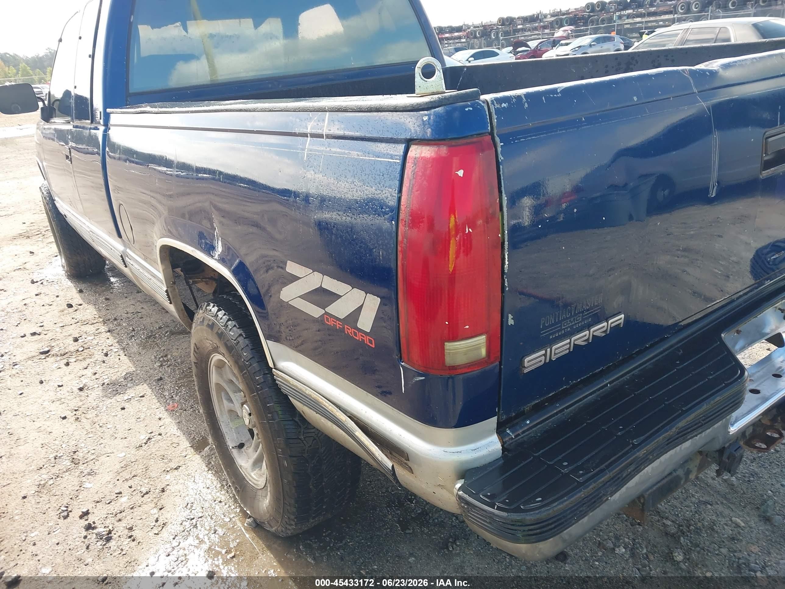 1993 Gmc Sierra K1500 Blue vin: 2GTEK19KXP1544269