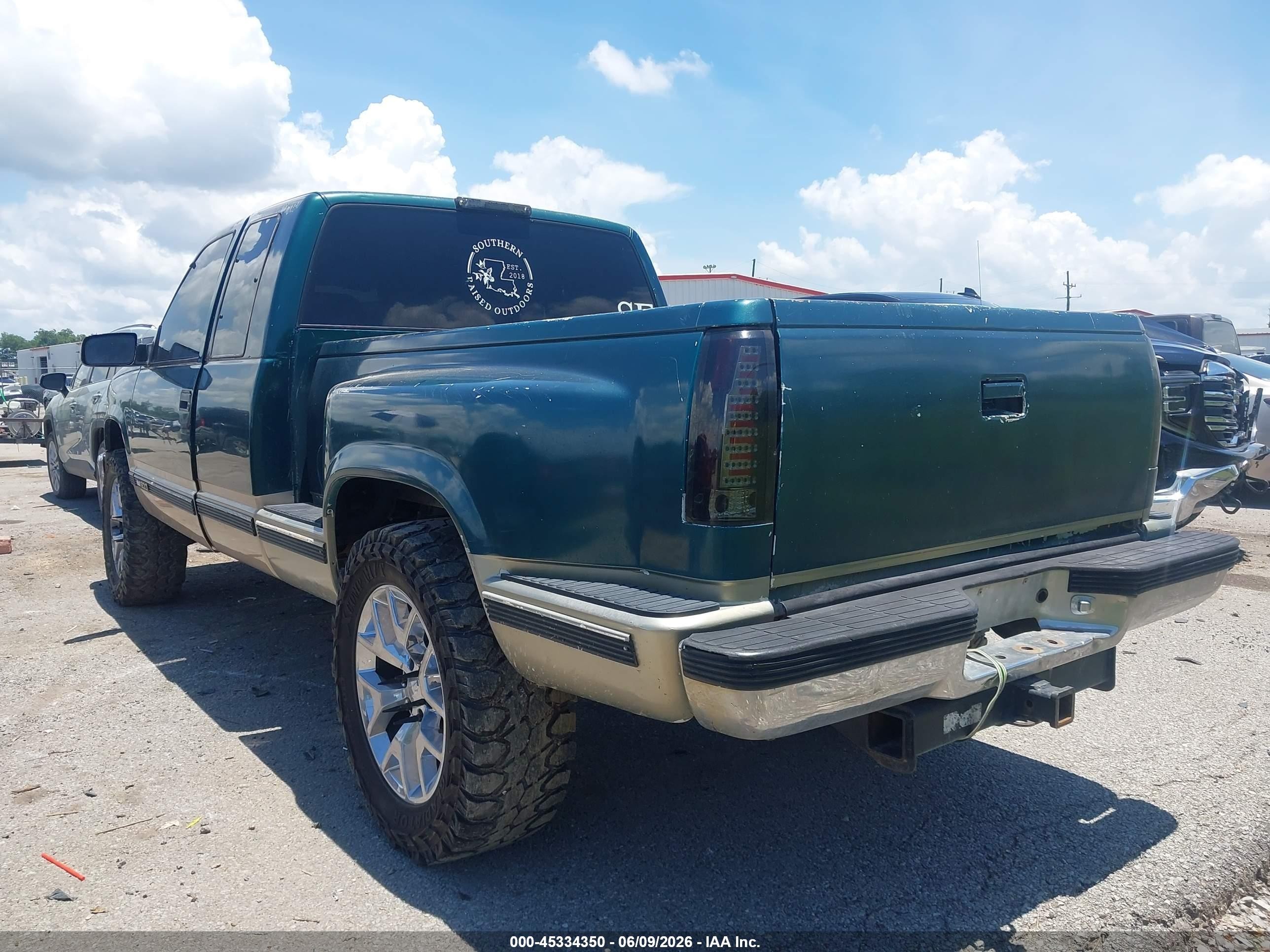 1998 Gmc Sierra 1500 Sl Wideside Green vin: 2GTEK19R0W1529436
