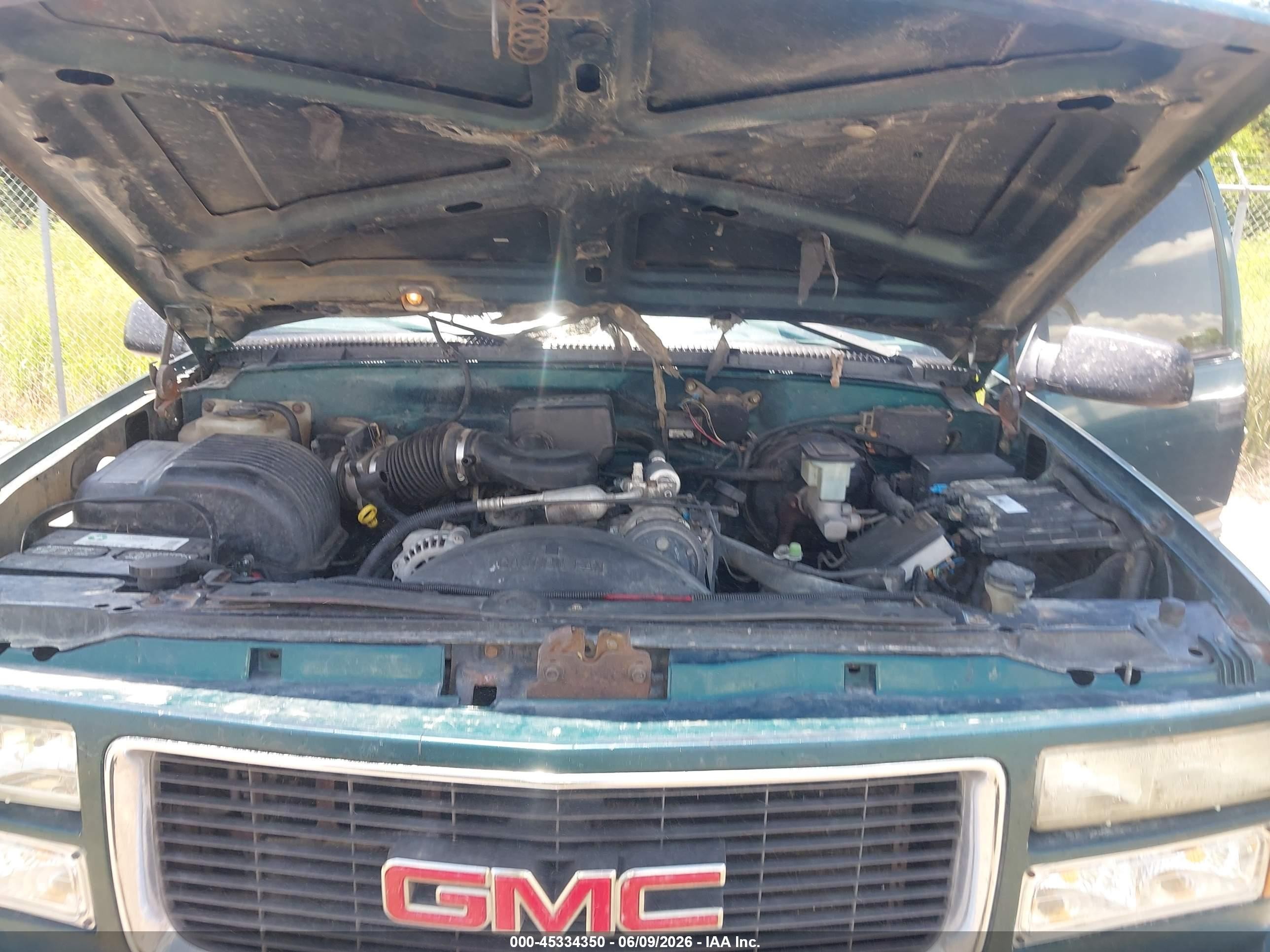 1998 Gmc Sierra 1500 Sl Wideside Green vin: 2GTEK19R0W1529436