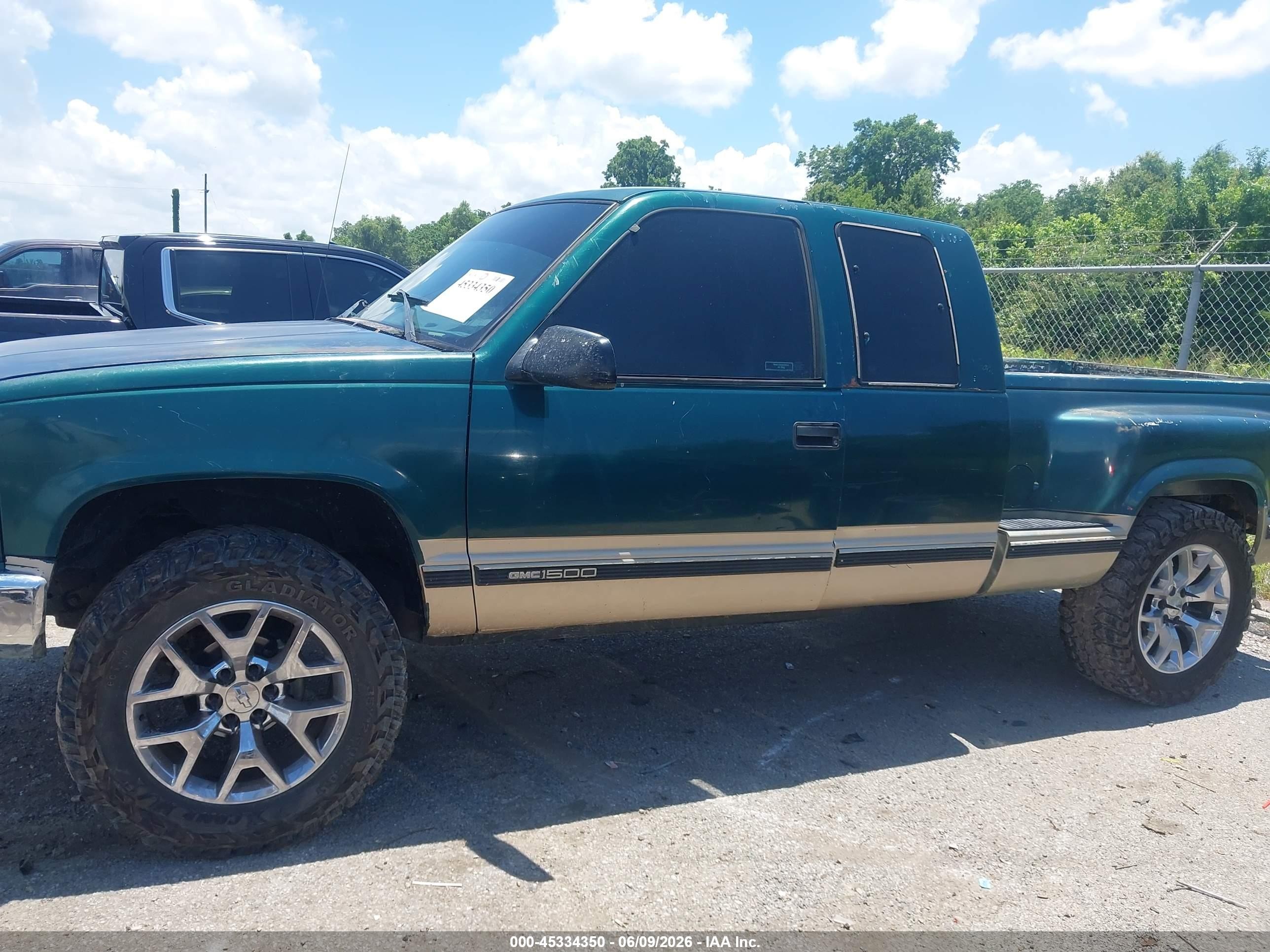 1998 Gmc Sierra 1500 Sl Wideside Green vin: 2GTEK19R0W1529436