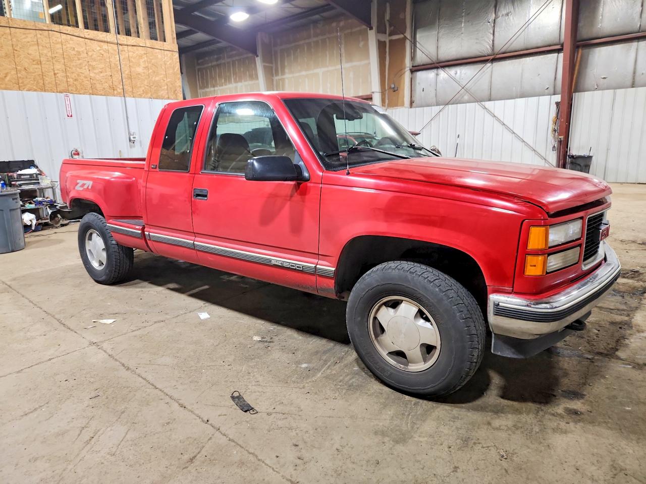 1996 Gmc Sierra K1500 Red vin: 2GTEK19R1T1548993