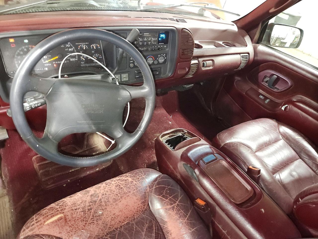 1996 Gmc Sierra K1500 Red vin: 2GTEK19R1T1548993