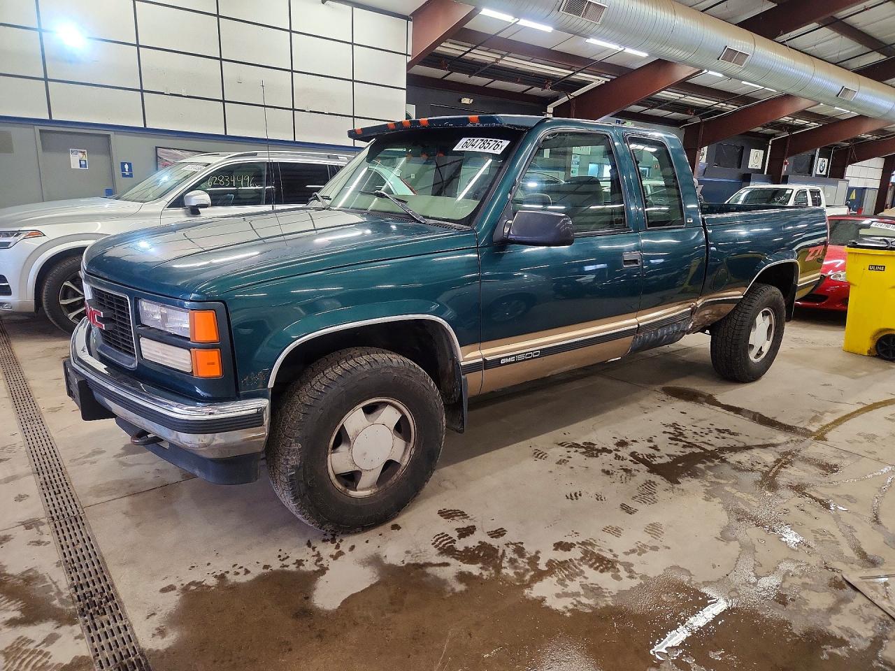 1997 Gmc Sierra K1500 Green vin: 2GTEK19R1V1566400
