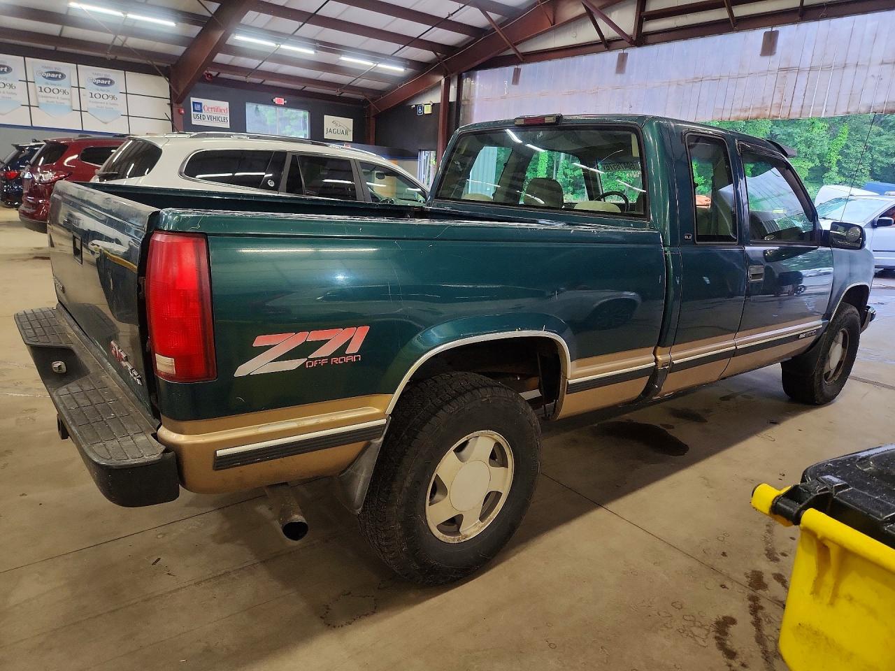 1997 Gmc Sierra K1500 Green vin: 2GTEK19R1V1566400