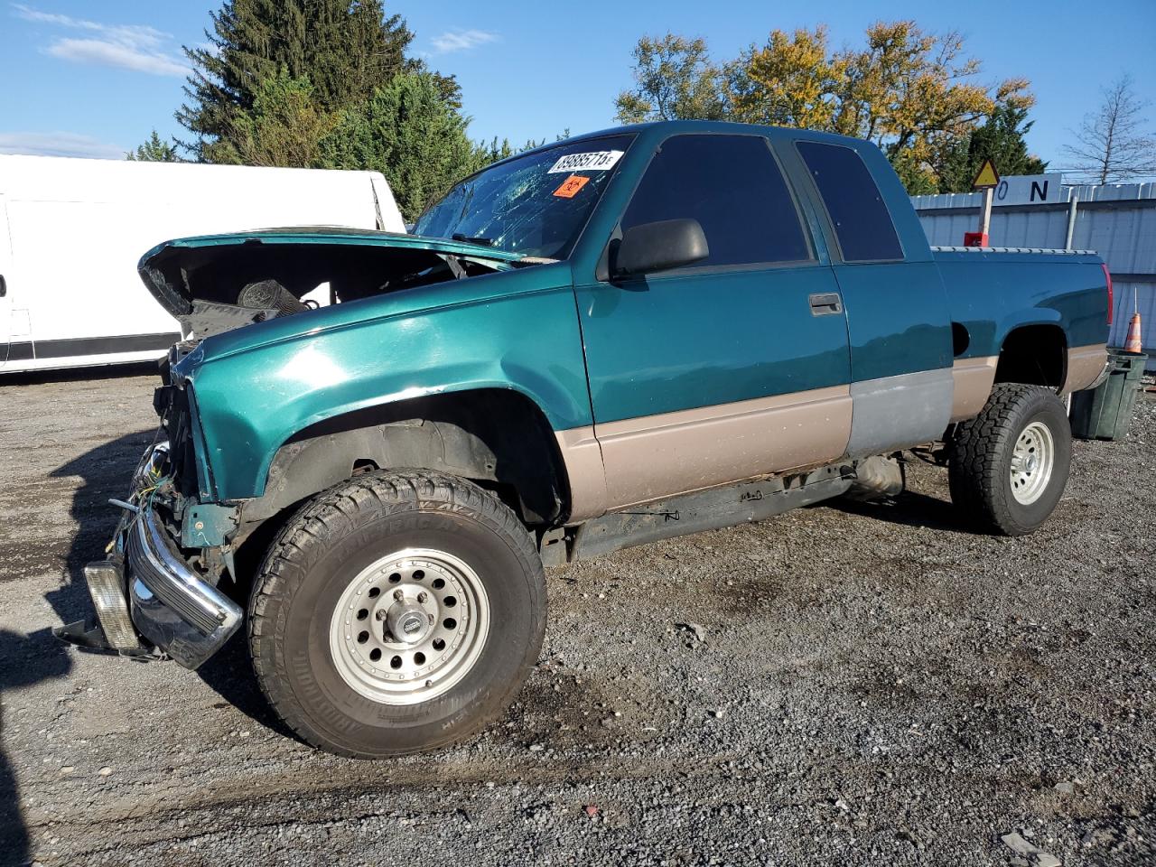 1997 Gmc Sierra K1500 Green vin: 2GTEK19R2V1524267