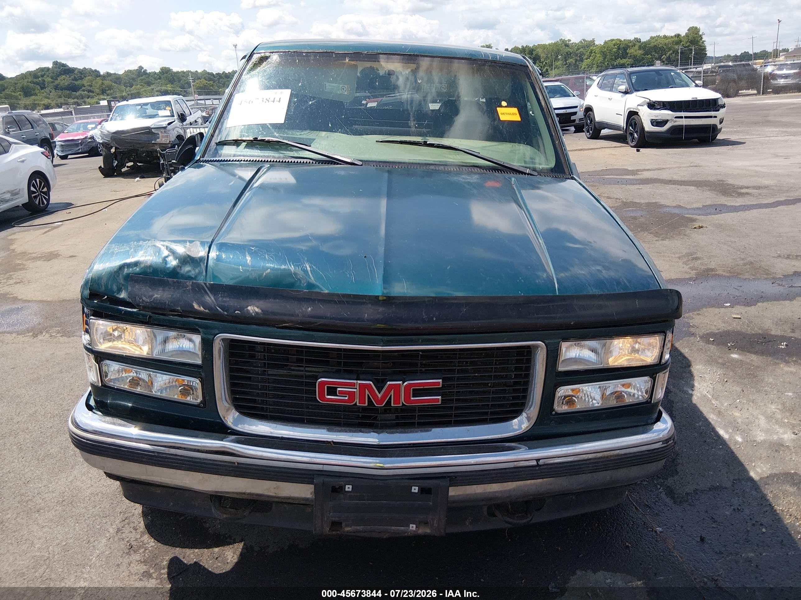 1998 Gmc Sierra 1500 Sl Wideside Green vin: 2GTEK19R2W1513304
