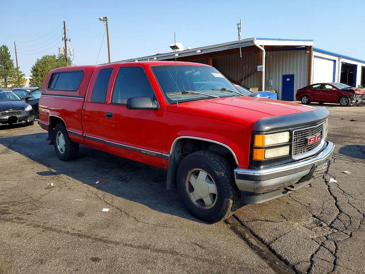 1997 Gmc Sierra K1500 Red vin: 2GTEK19R5V1557179