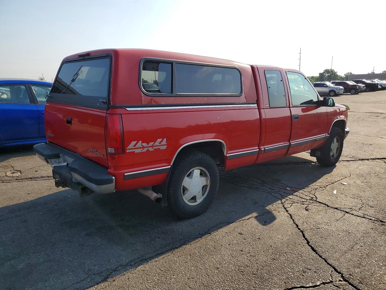 1997 Gmc Sierra K1500 Red vin: 2GTEK19R5V1557179