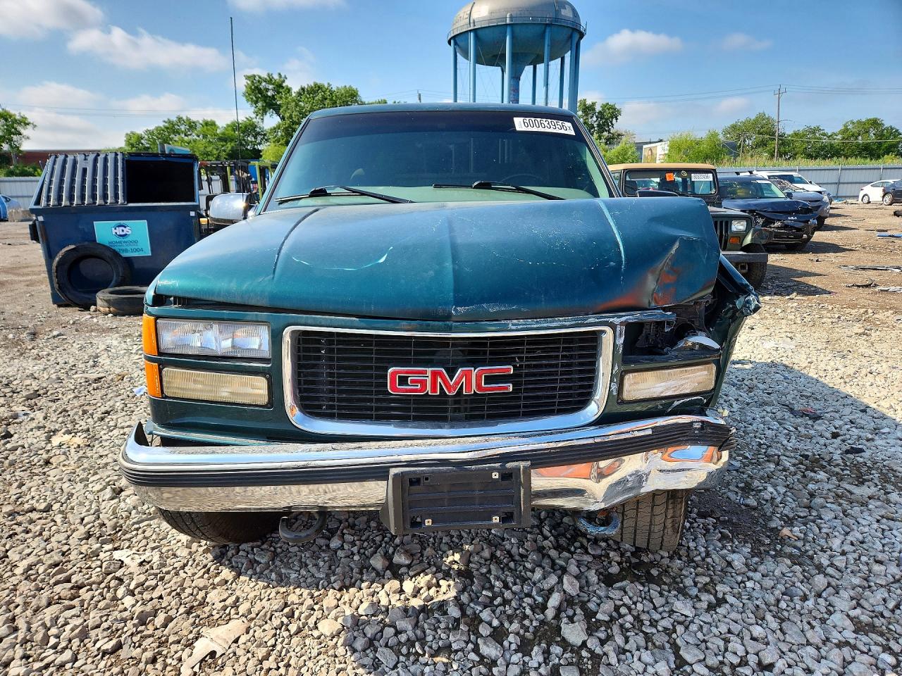 1998 Gmc Sierra K1500 Green vin: 2GTEK19R6W1527769